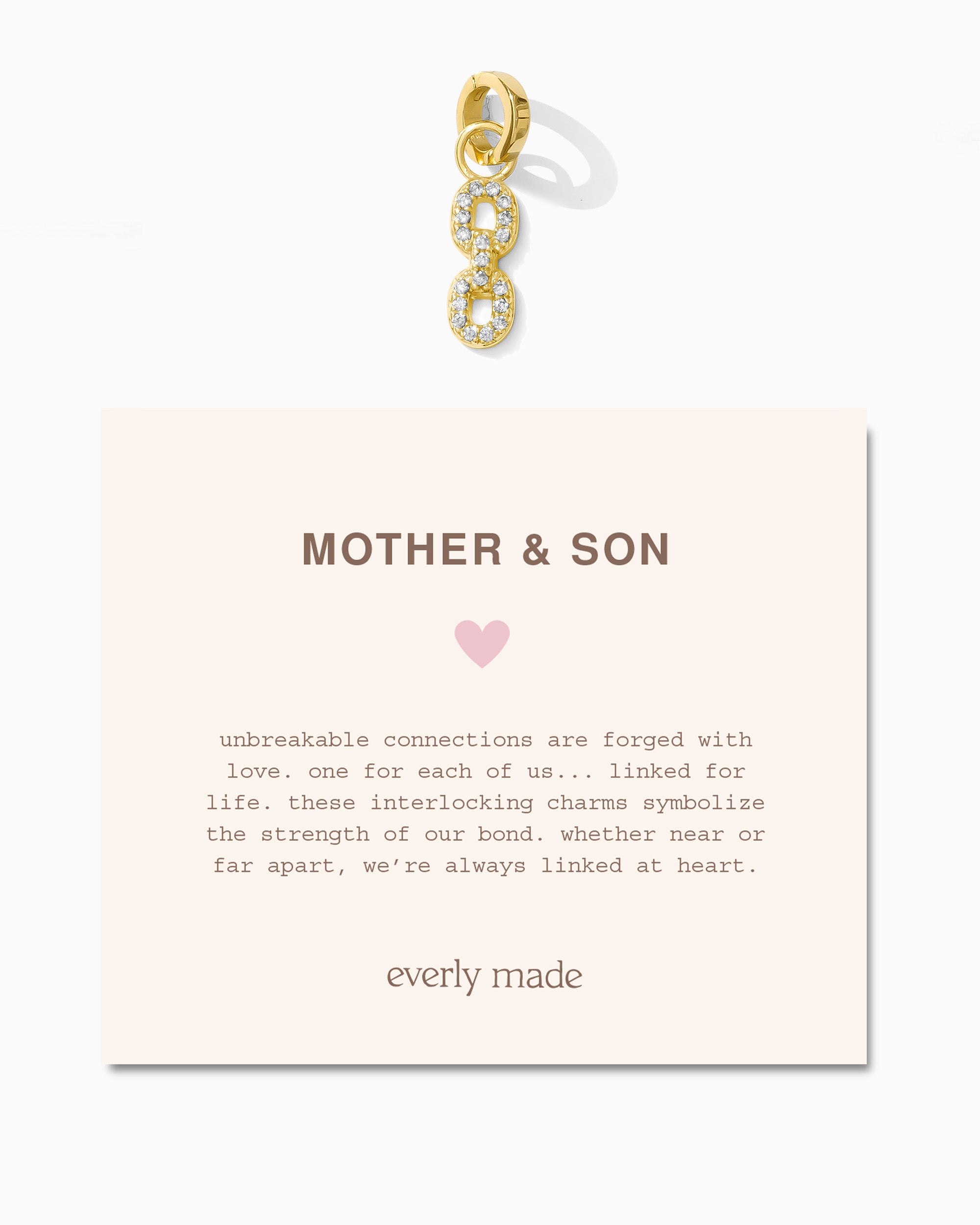 Pavé Linked Clarke Charm • Mother & Son