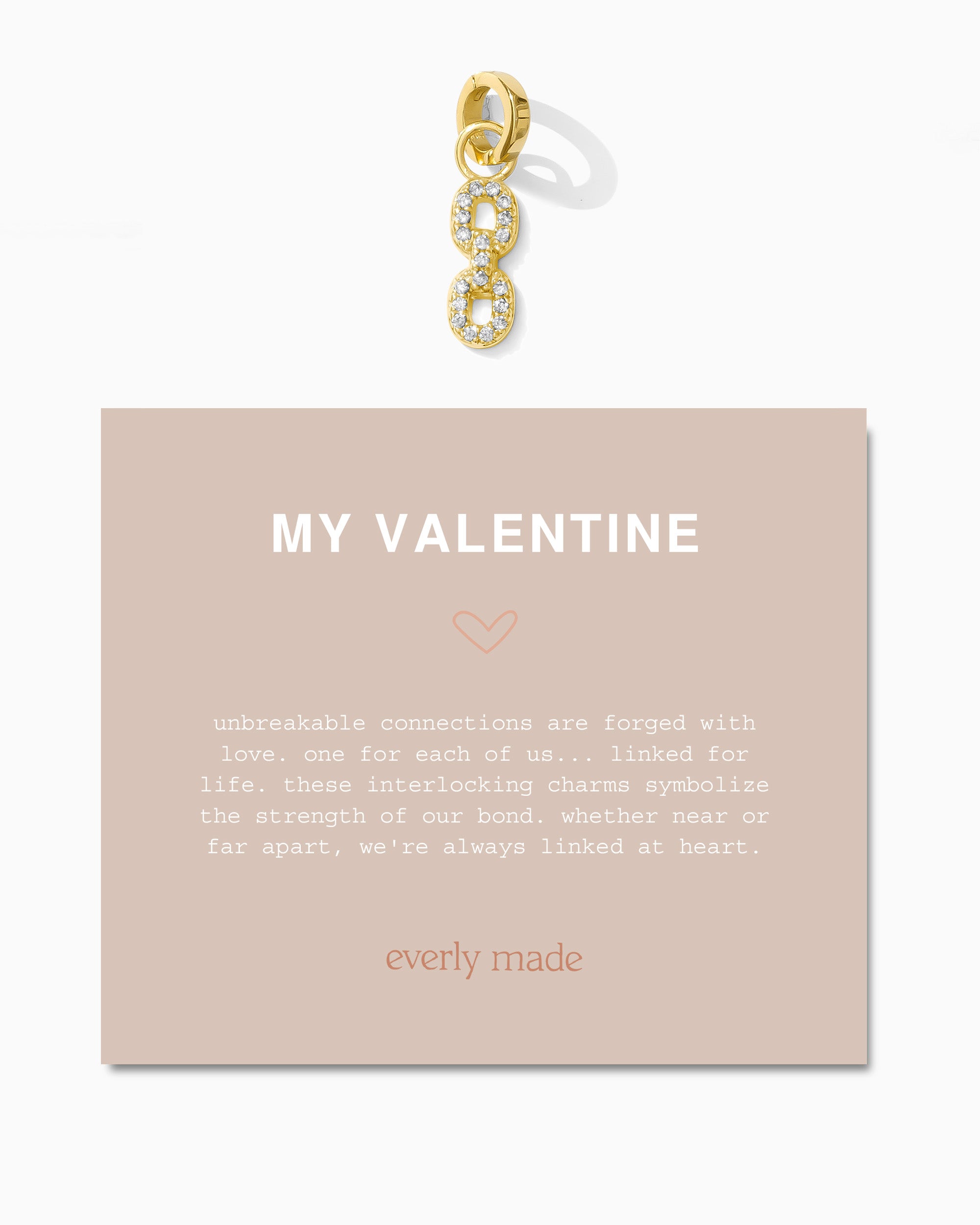 Pavé Linked Clarke Charm • My Valentine
