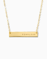 FEARLESS • Classic Bar Necklace