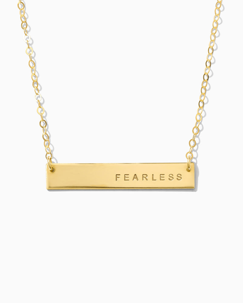 FEARLESS • Classic Bar Necklace