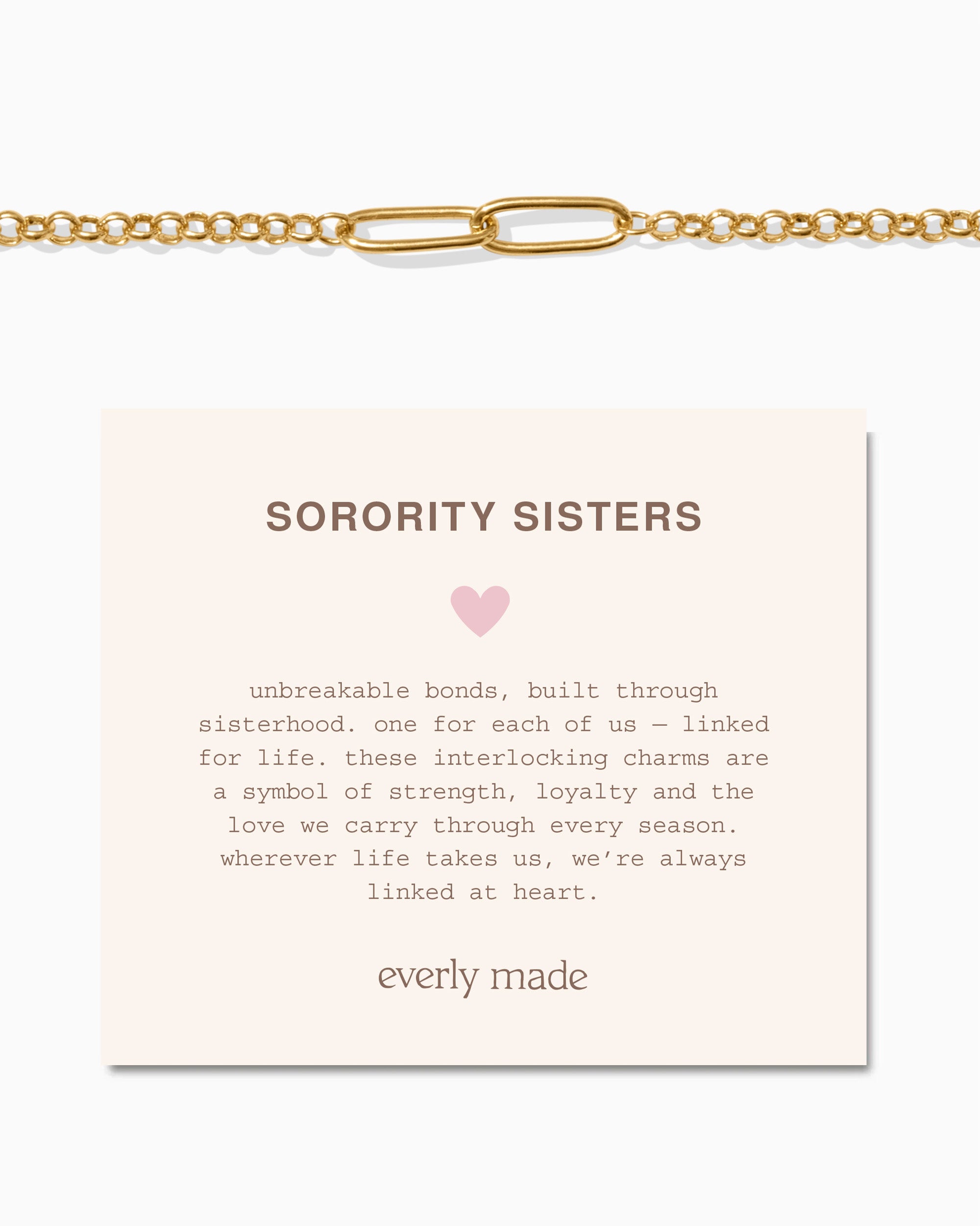 Linked Bracelet • Sorority Sisters