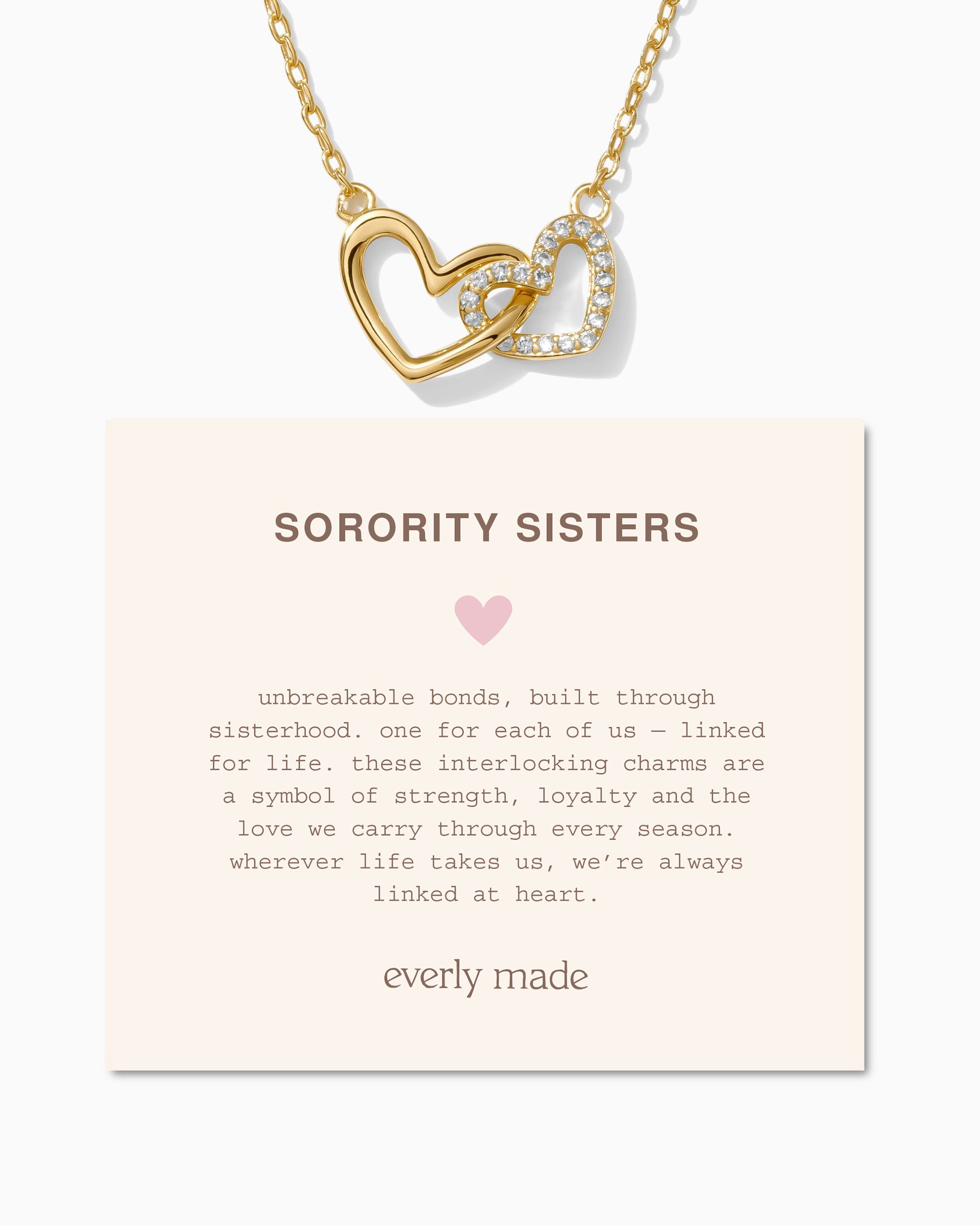 Linked Hearts Necklace • Sorority Sister