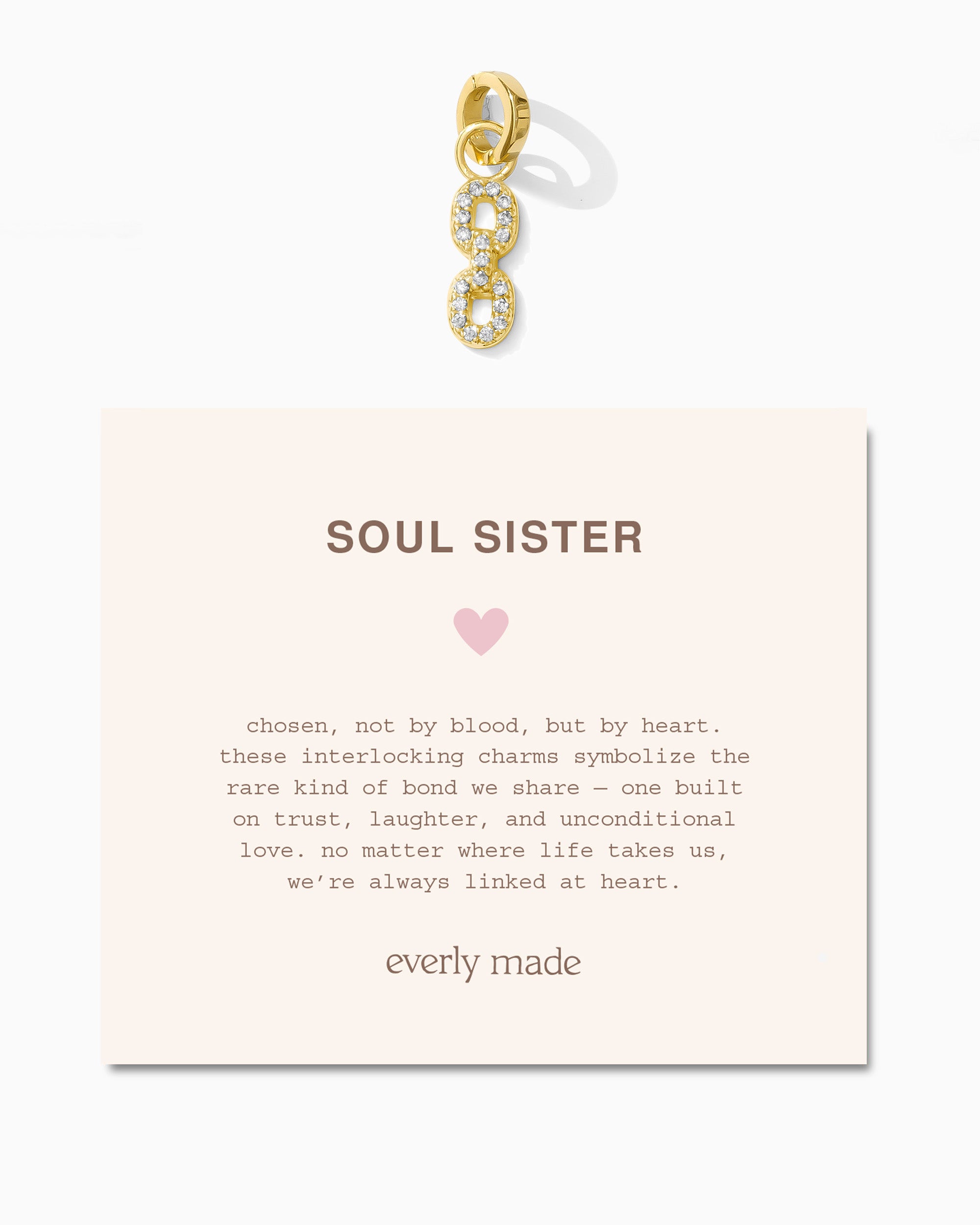 Pavé Linked Clarke Charm • Soul Sister