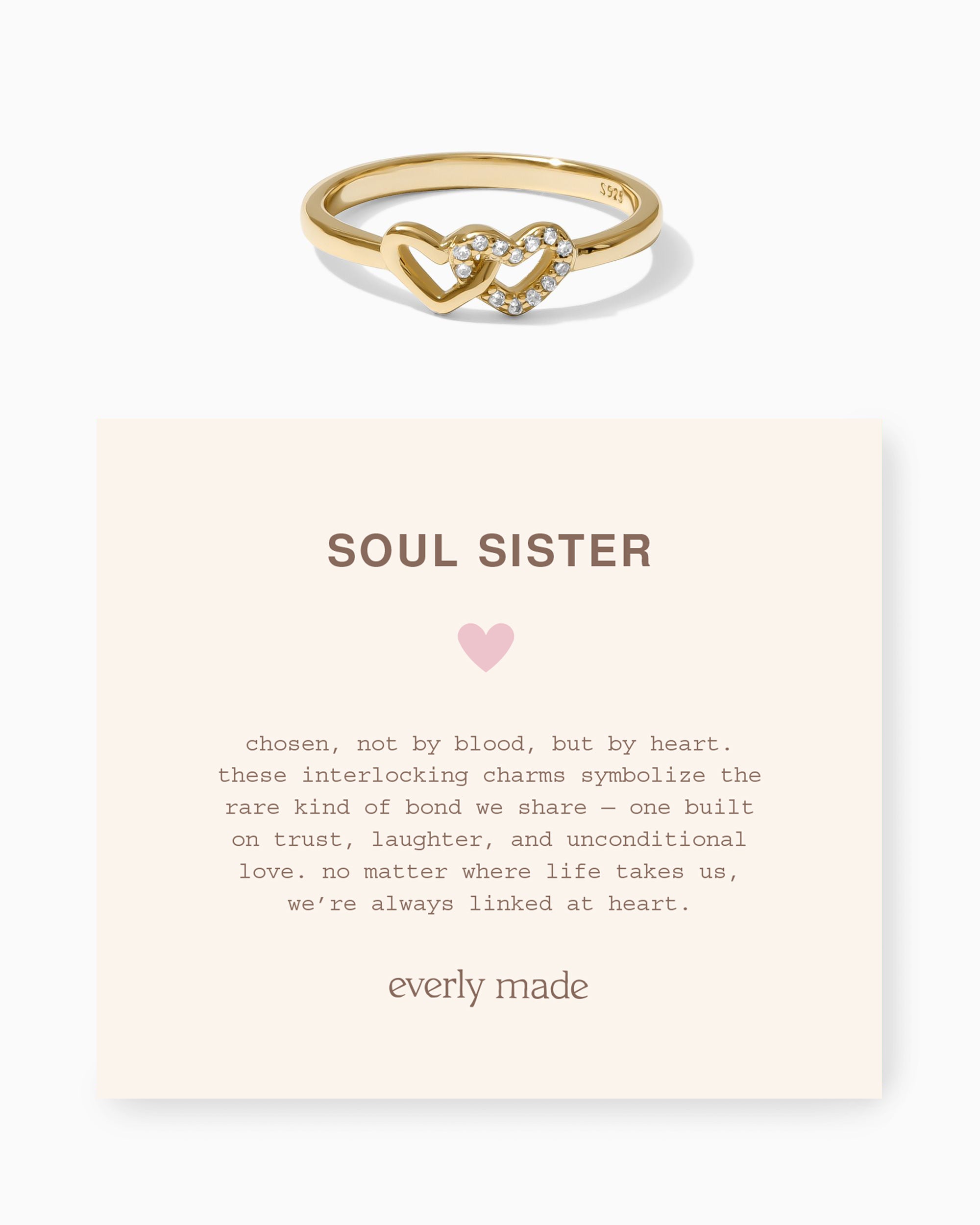 Linked Hearts CZ Ring • Soul Sister (Final Sale)
