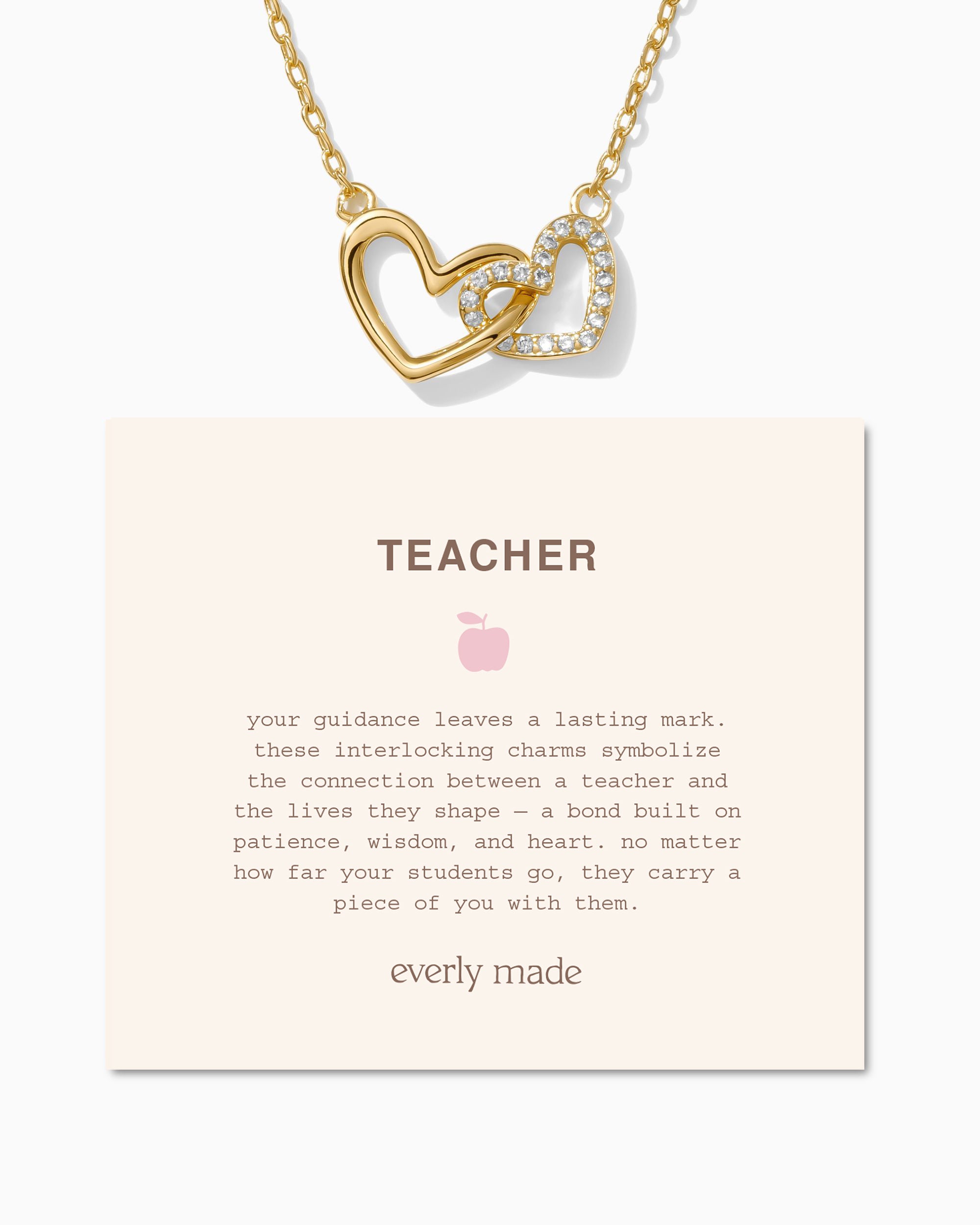 Linked Hearts Necklace • Teacher