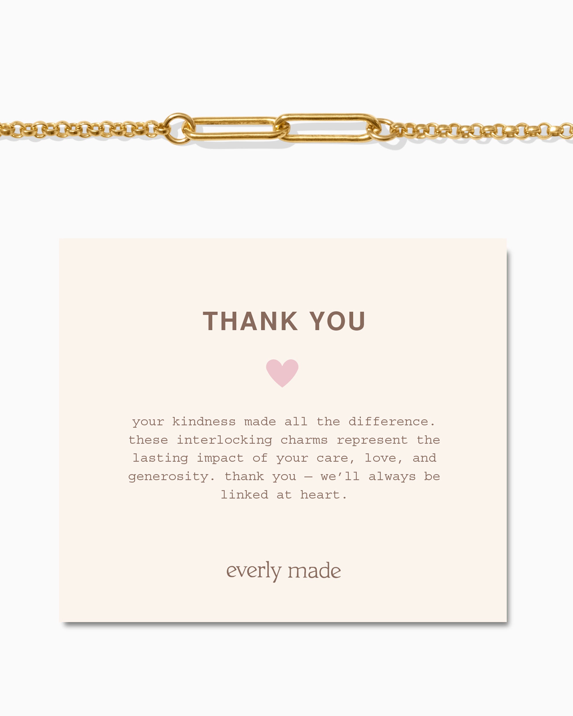 Linked Bracelet • Thank You