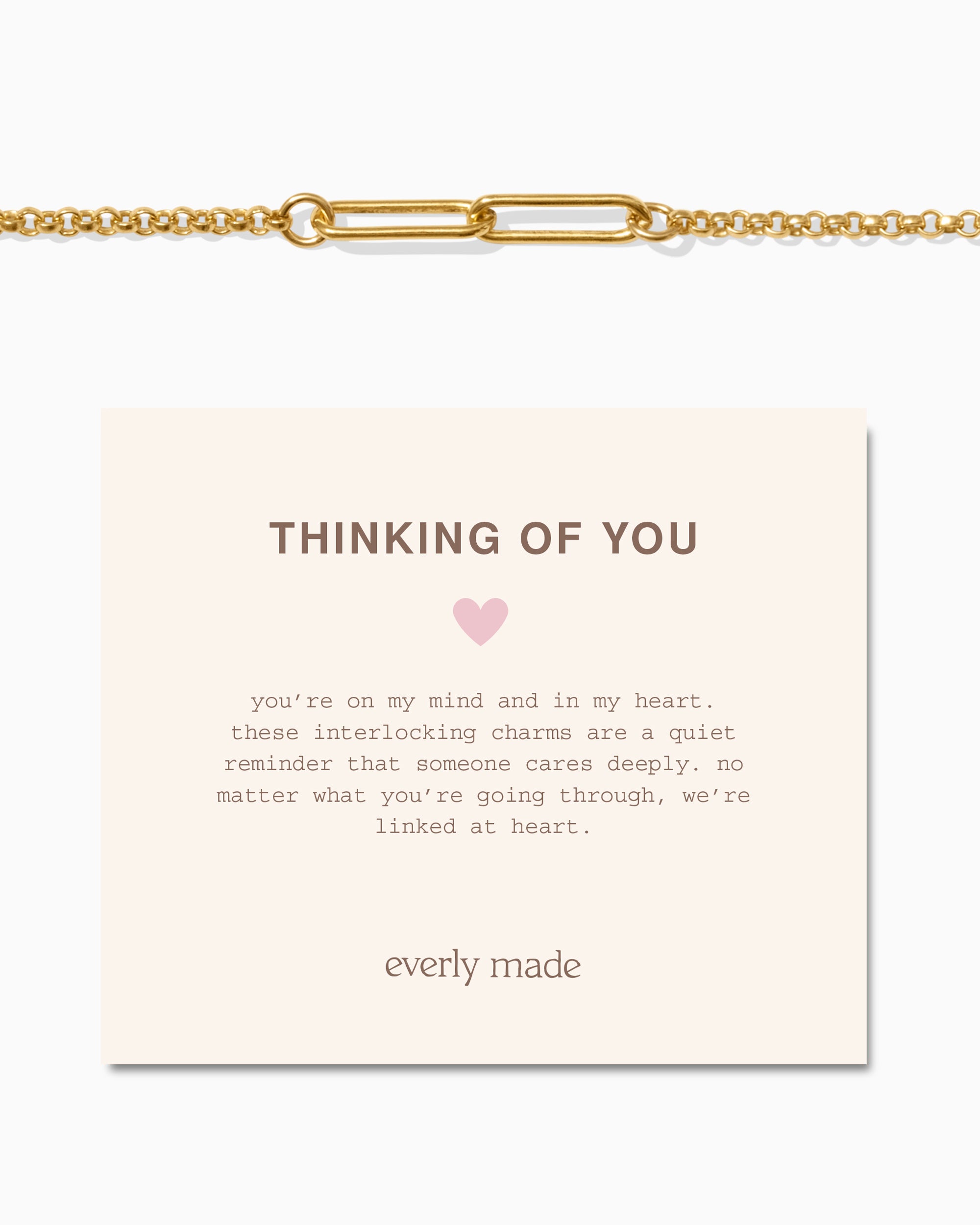 Linked Bracelet • Thinking of You