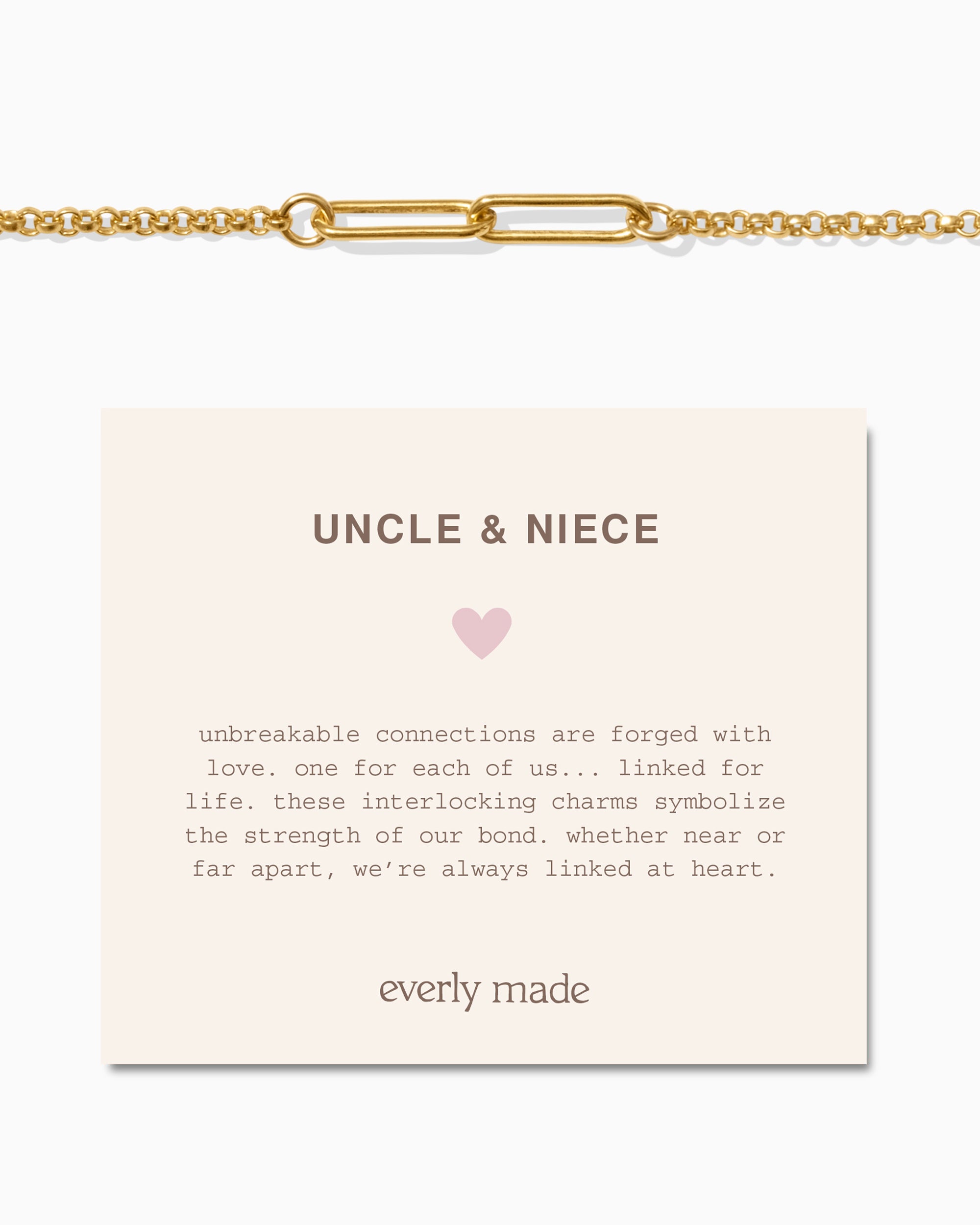 Linked Bracelet • Uncle & Niece