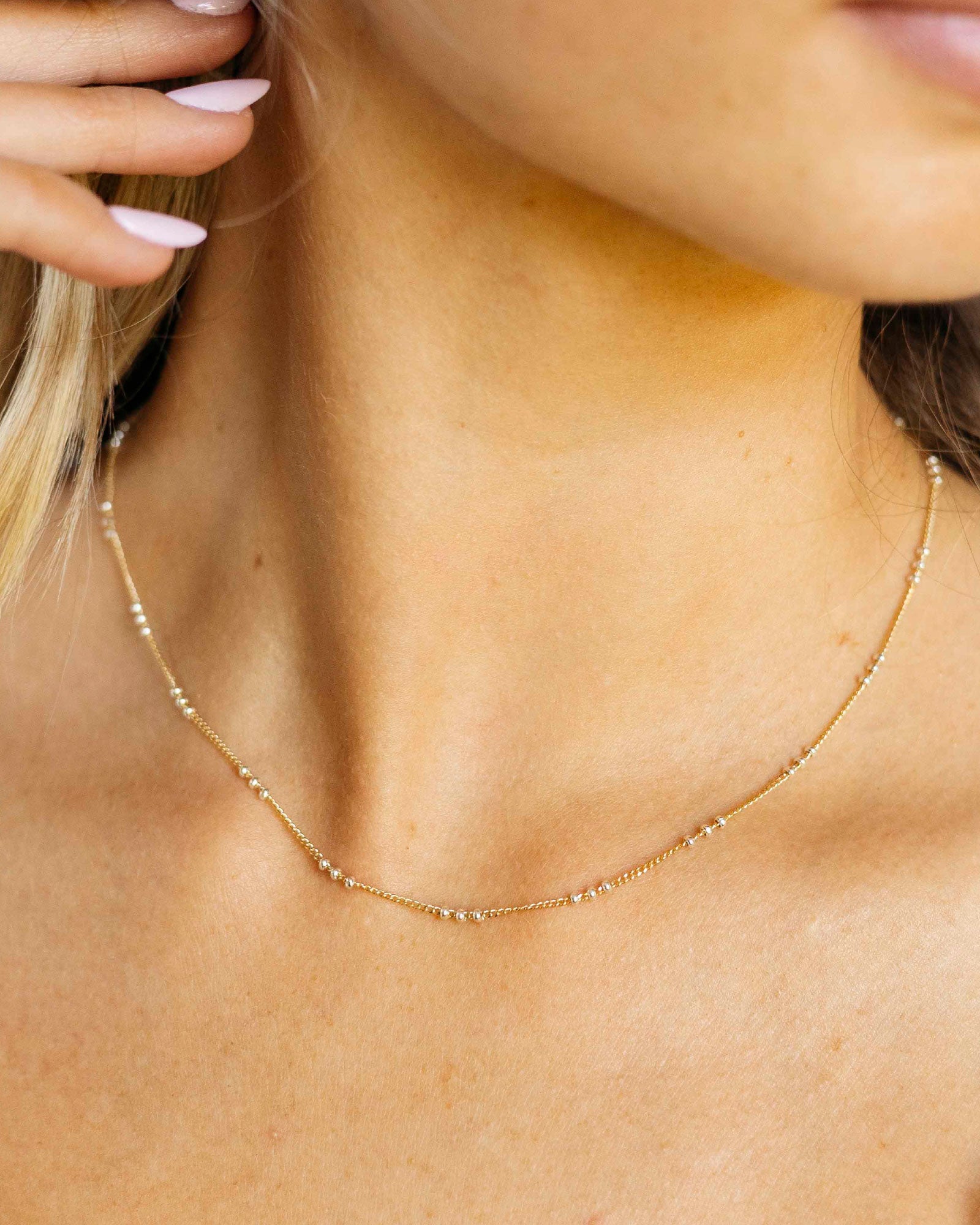 Talia Triple Satellite Chain Necklace