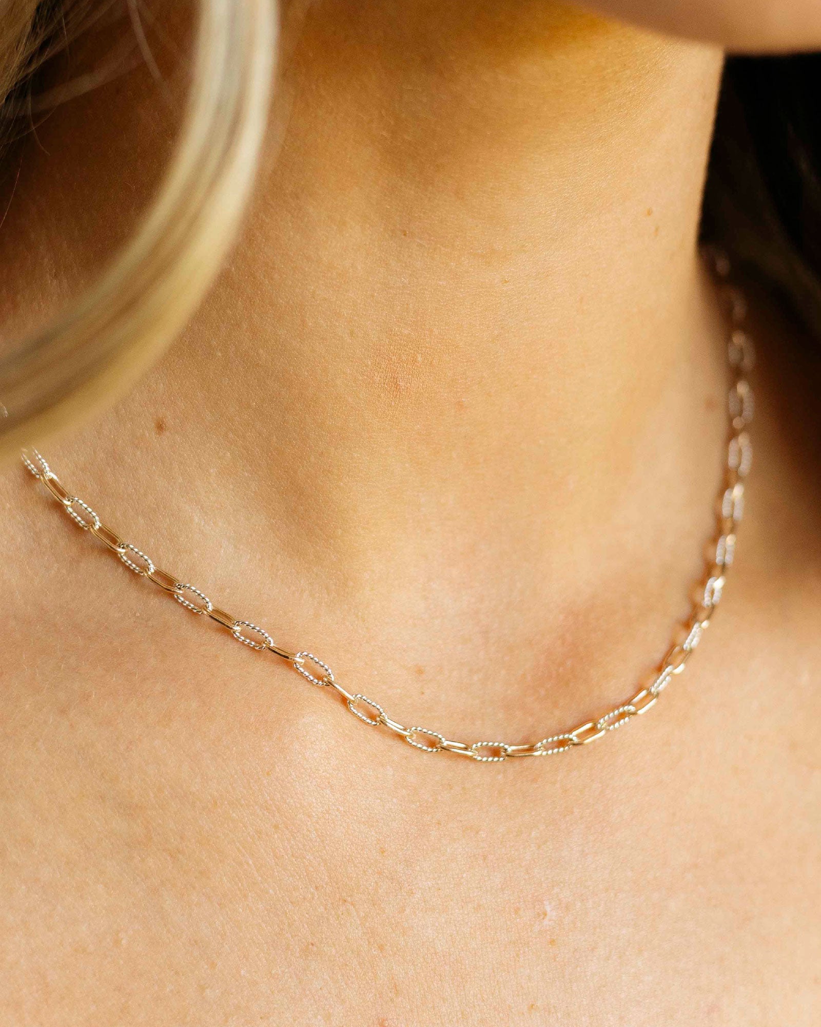 Taryn Twisted Paperclip Chain Necklace