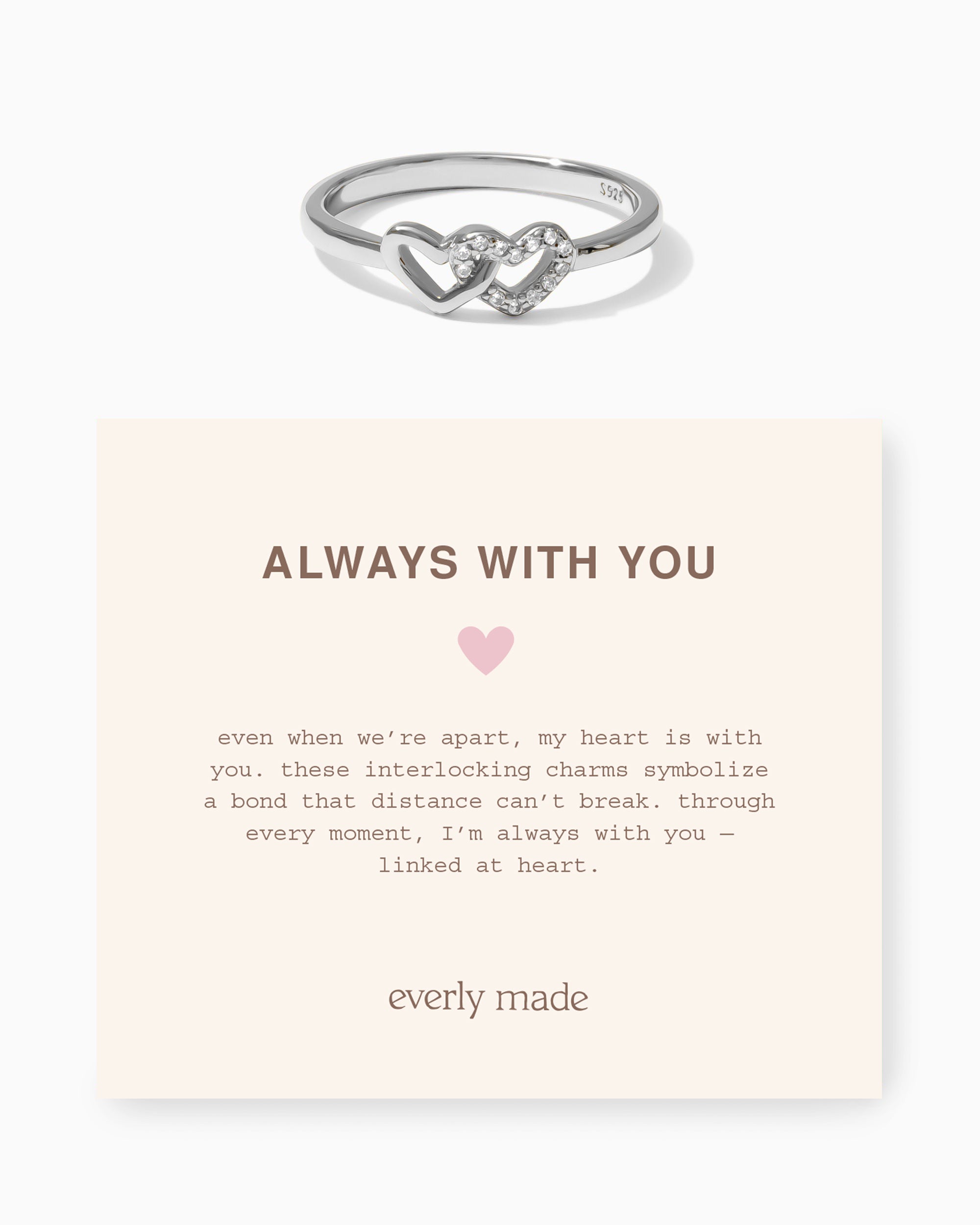 Linked Hearts CZ Ring • Always With You (Final Sale)