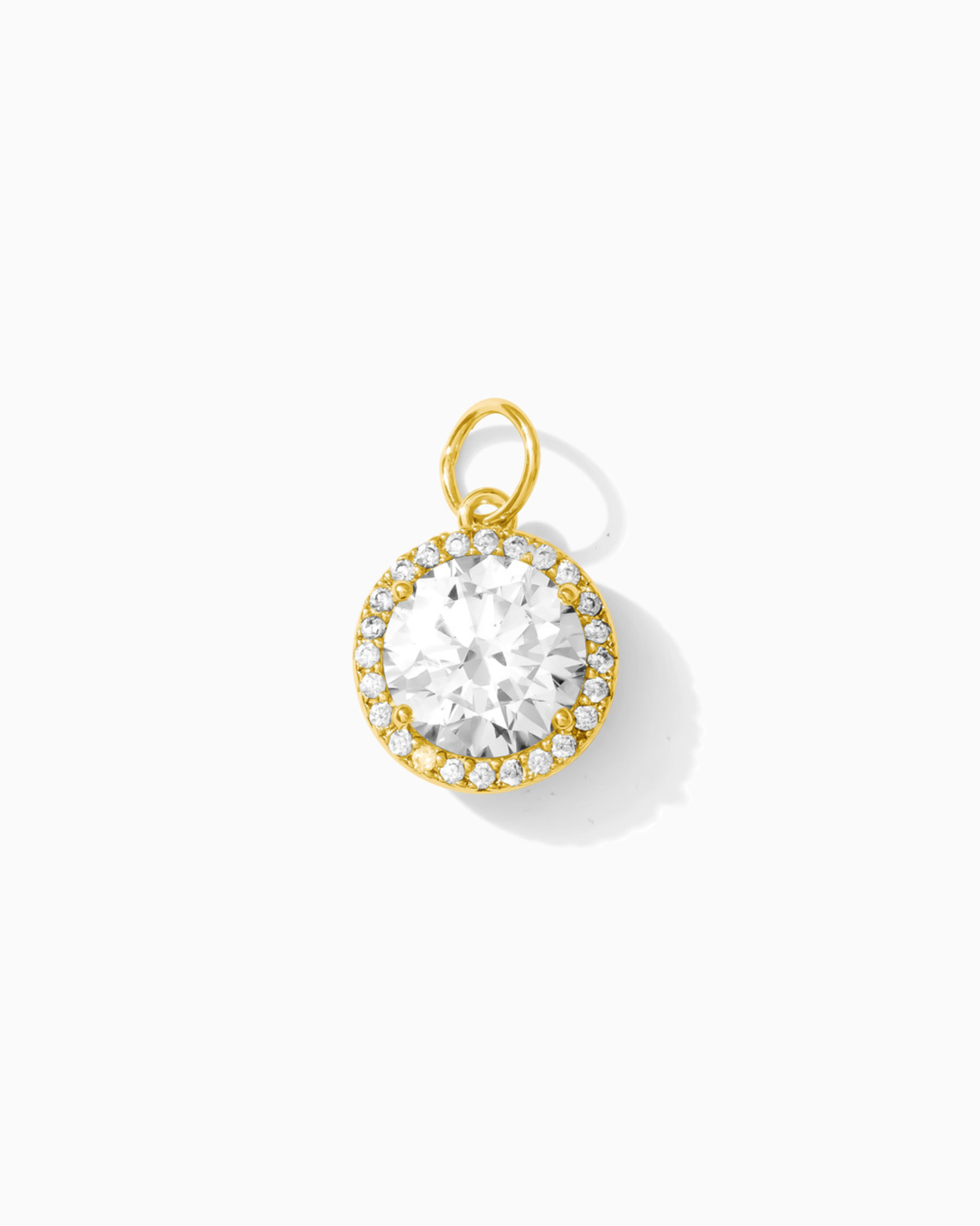 Round CZ Charm (Final Sale)