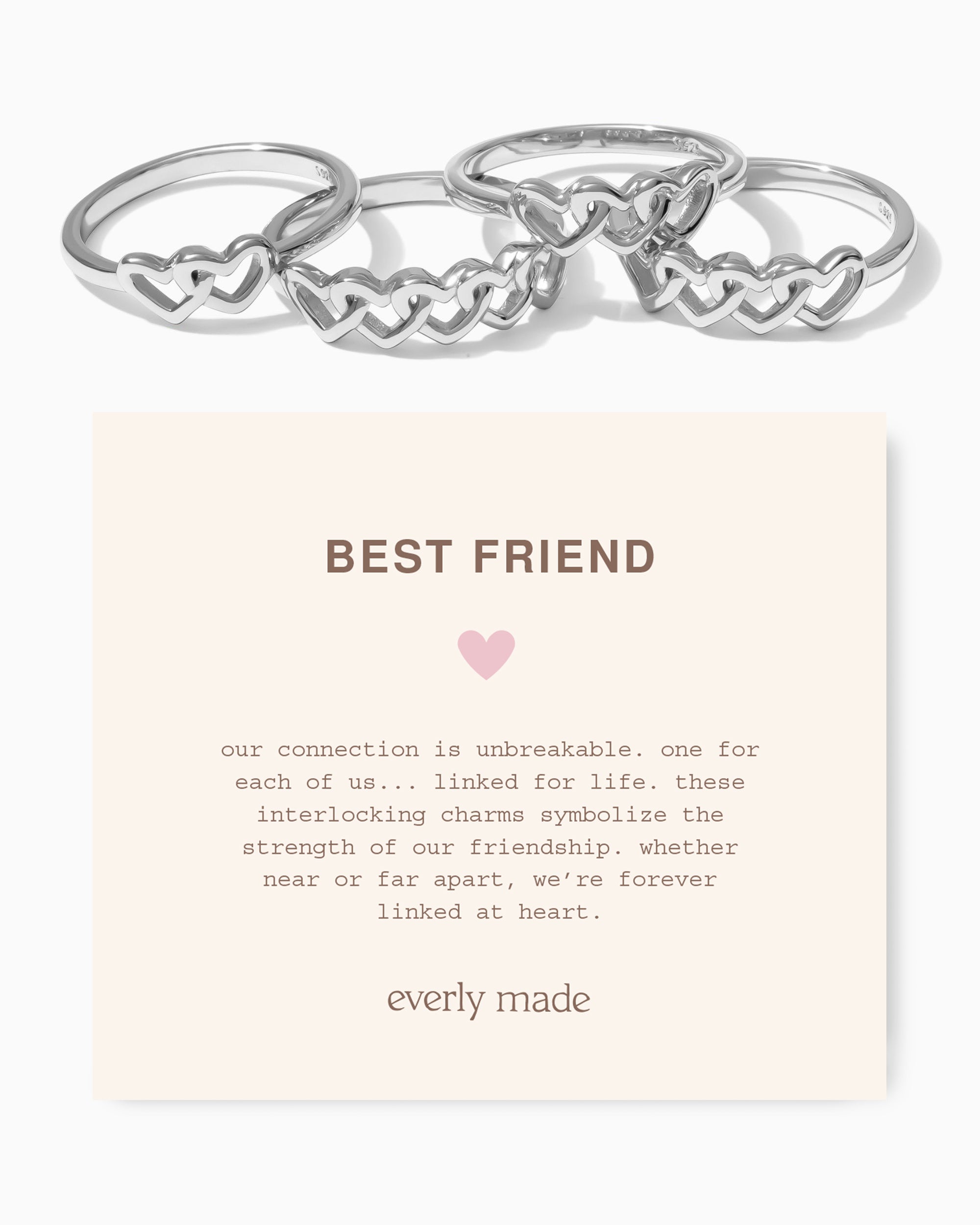 Linked Hearts Ring • Best Friend