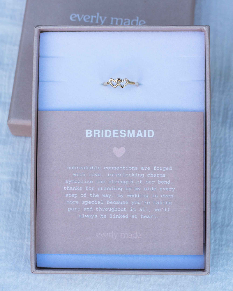 Linked Hearts Ring • Bridesmaid