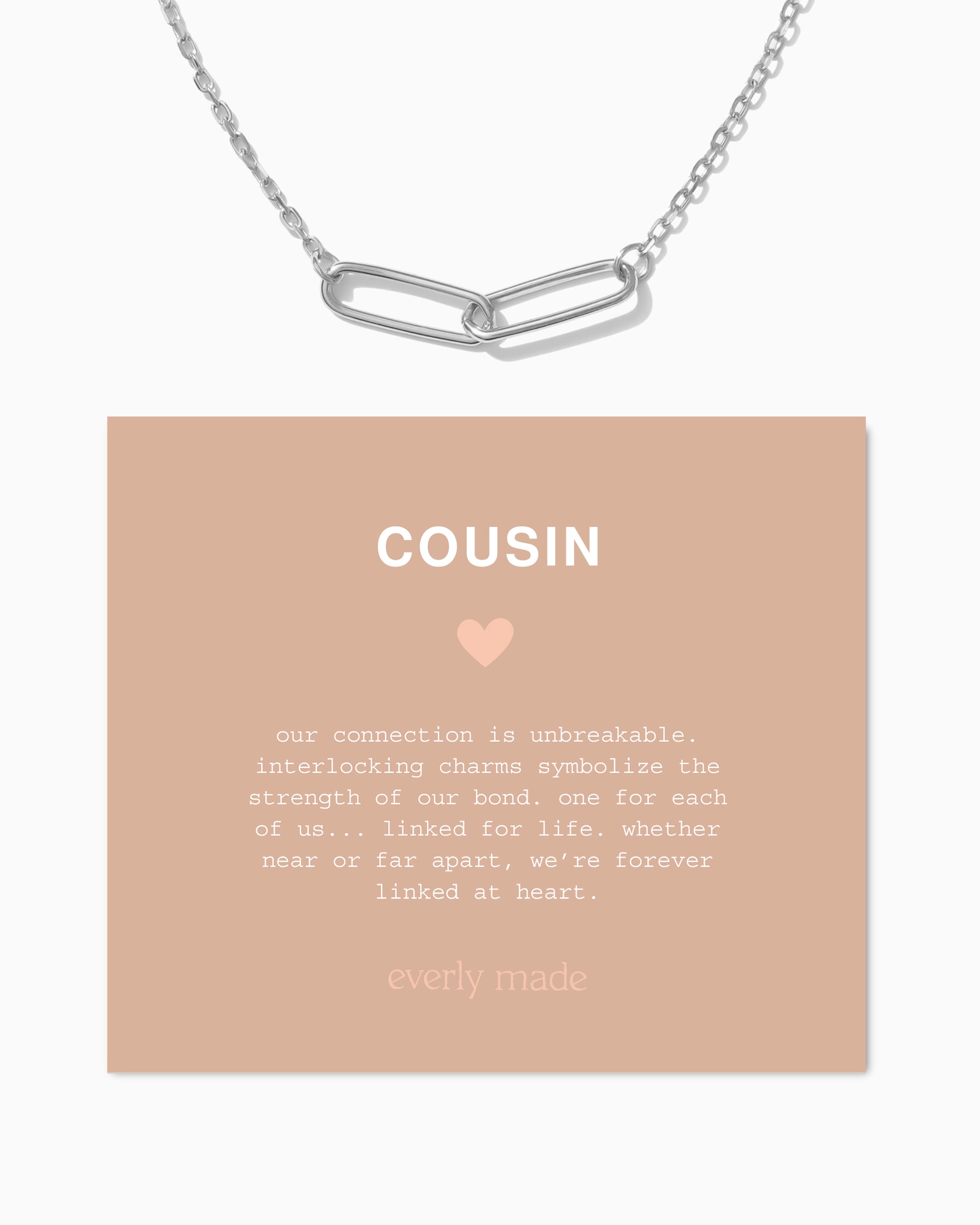 Cousins Necklace. Choose Number of Links - Everly Made