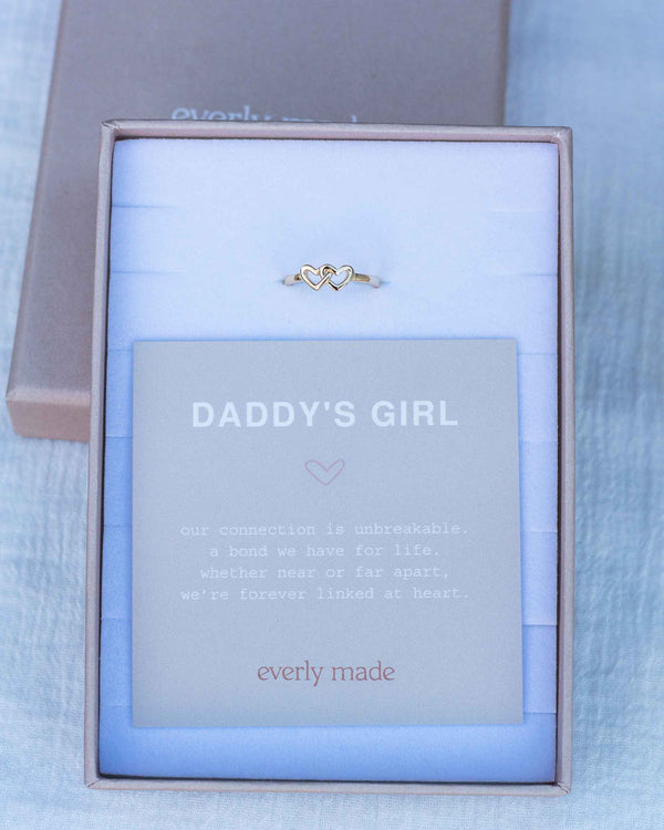 Linked Hearts Ring • Daddy's Girl