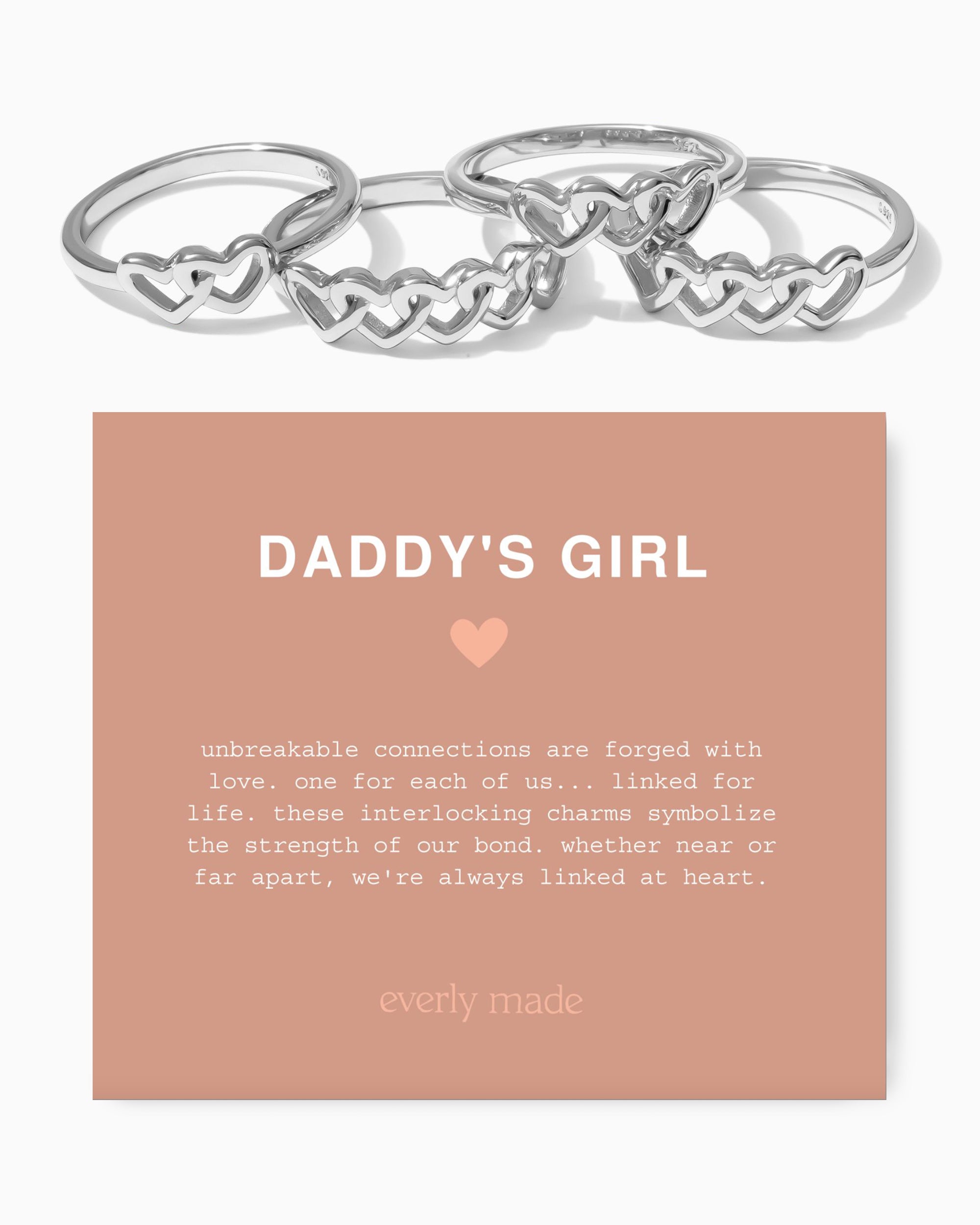 Linked Hearts Ring • Daddy's Girl
