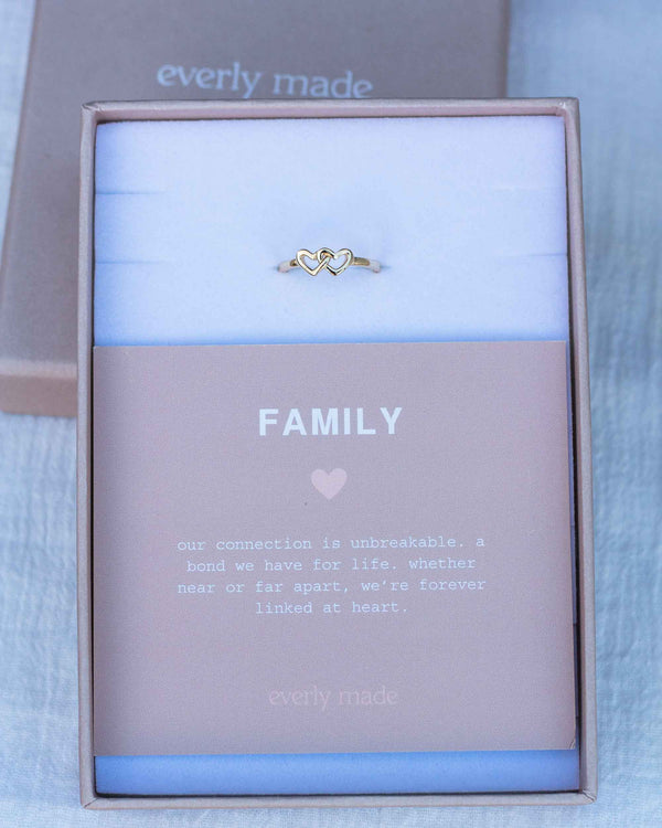 Linked Hearts Ring • Family