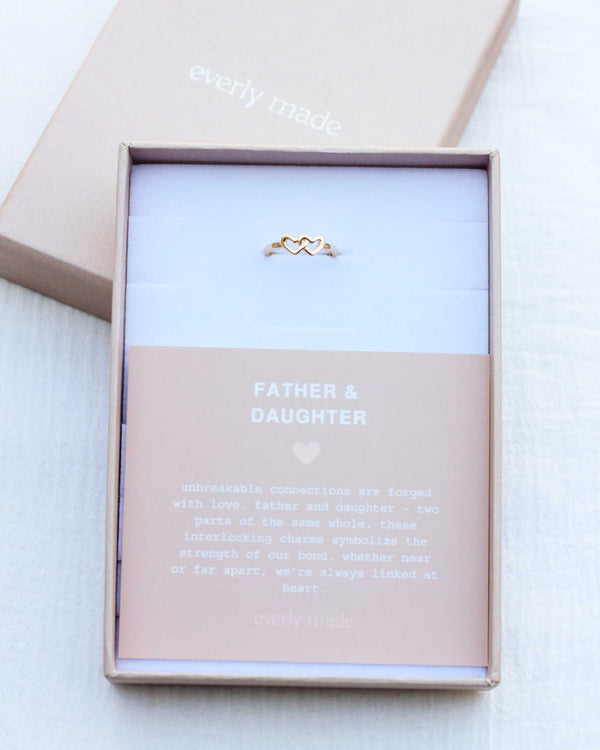 Linked Hearts Ring • Father & Daughter