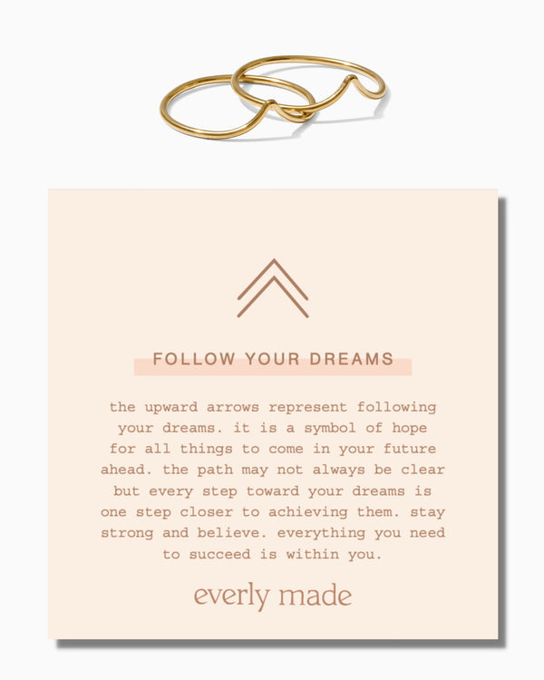 Follow Your Dreams Stacked Ring Set