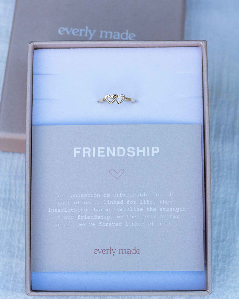 Linked Hearts Ring • Friendship