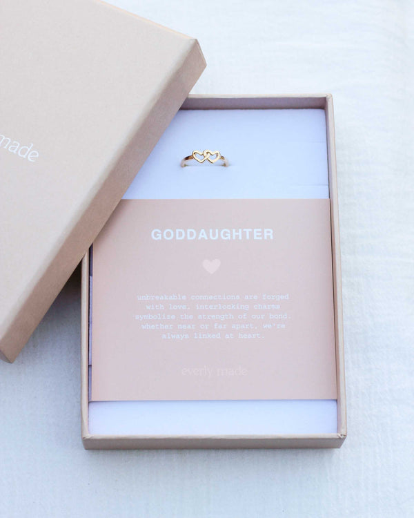 Linked Hearts Ring • Goddaughter