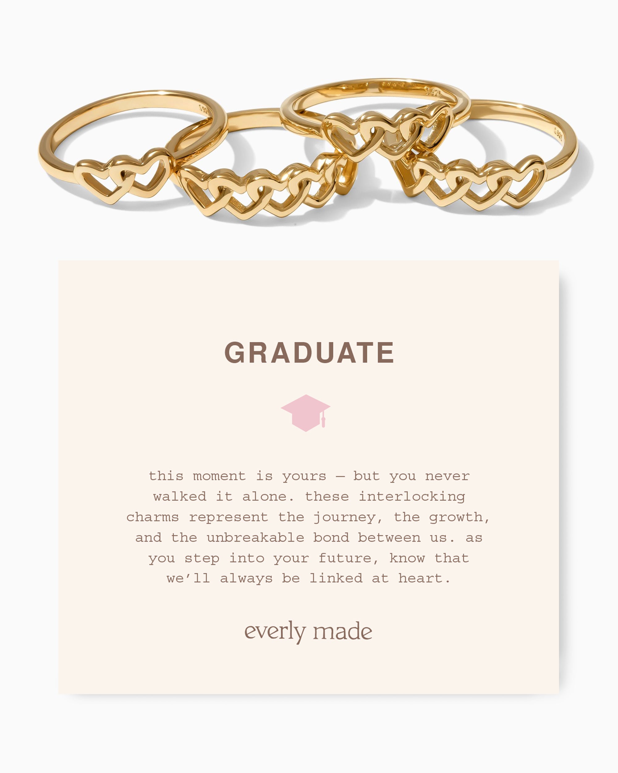 Linked Hearts Ring • Graduate