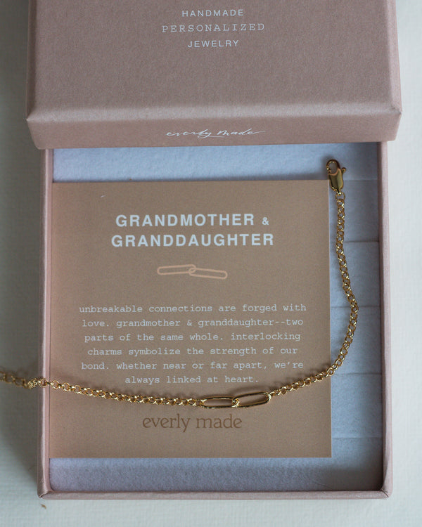Linked Bracelet • Grandmother & Granddaughter