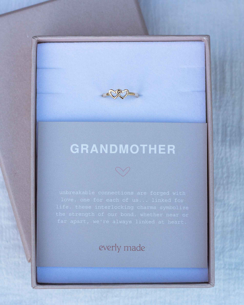 Linked Hearts Ring • Grandmother