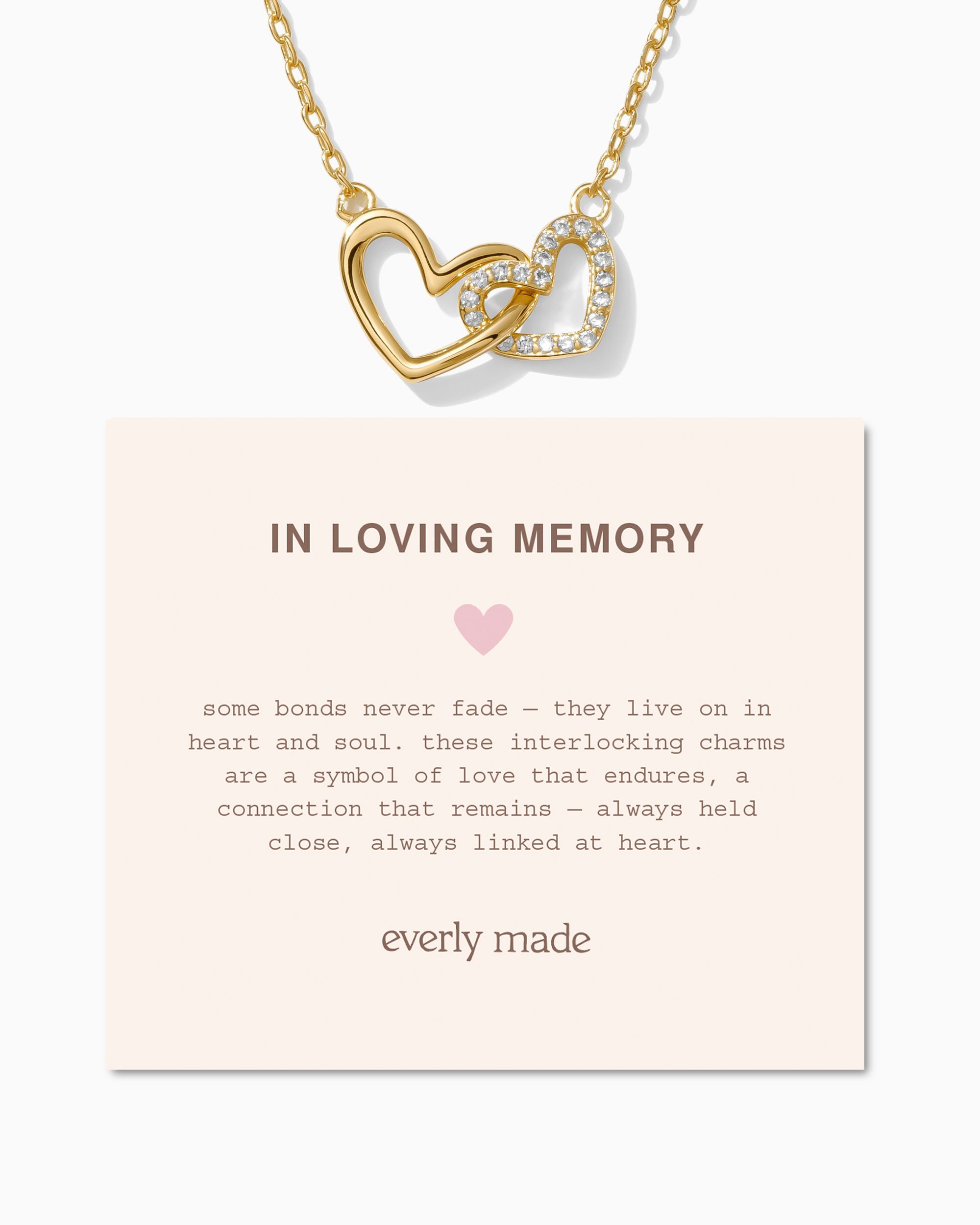 Linked Hearts Necklace • In Loving Memory