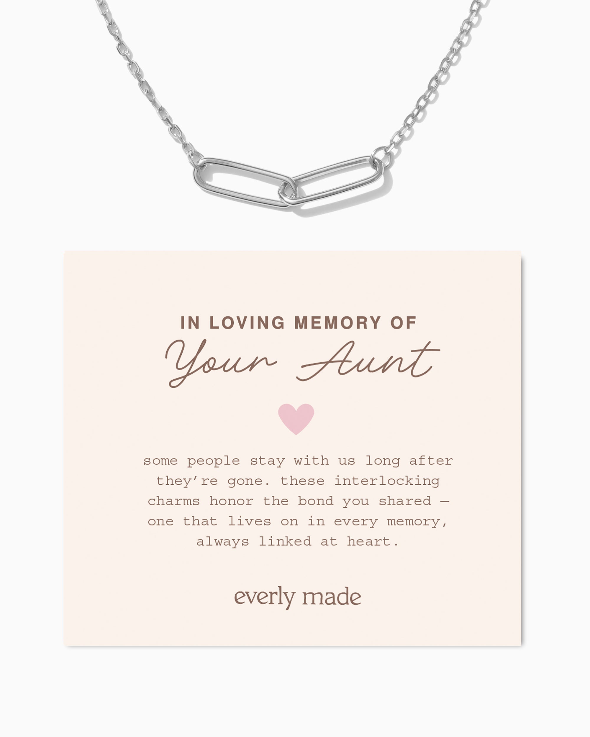 Linked Necklace • In Loving Memory of your Aunt