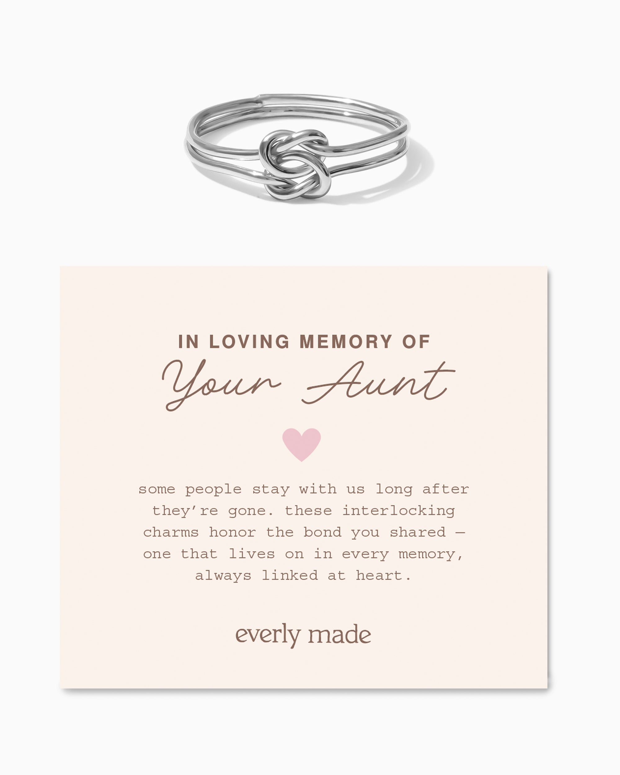 Linked Ring • In Loving Memory of your Aunt