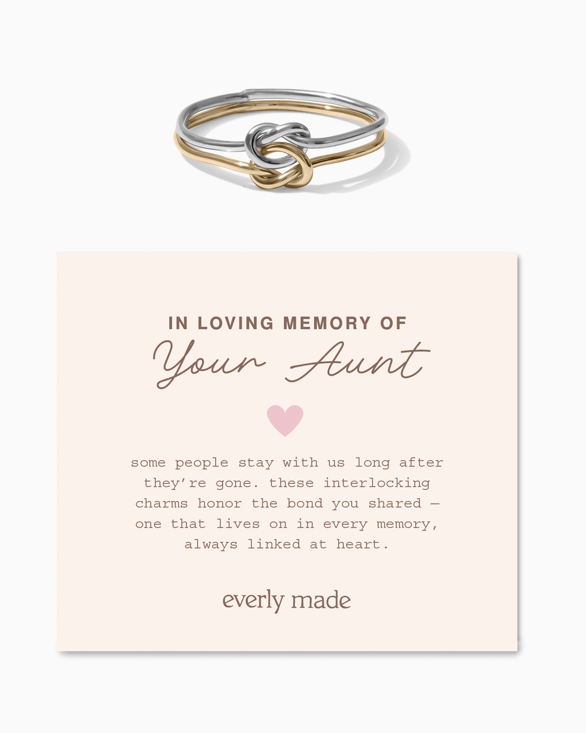 Linked Ring • In Loving Memory of your Aunt