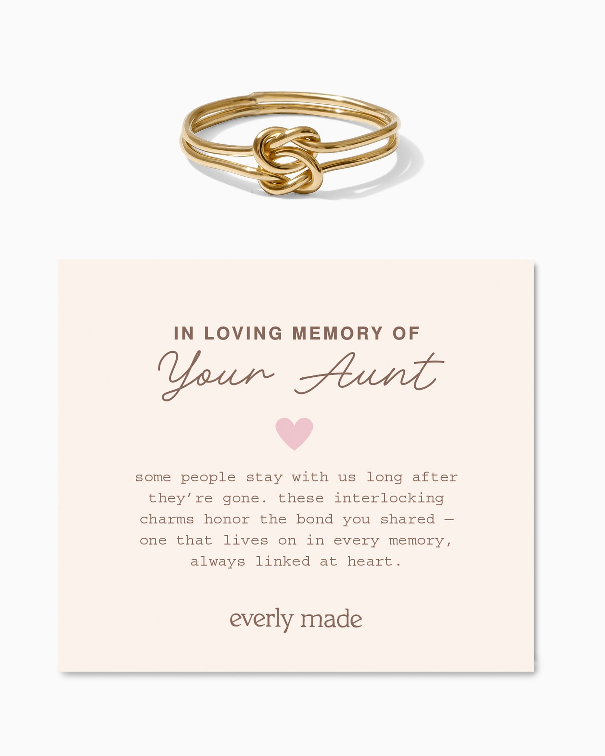 Linked Ring • In Loving Memory of your Aunt
