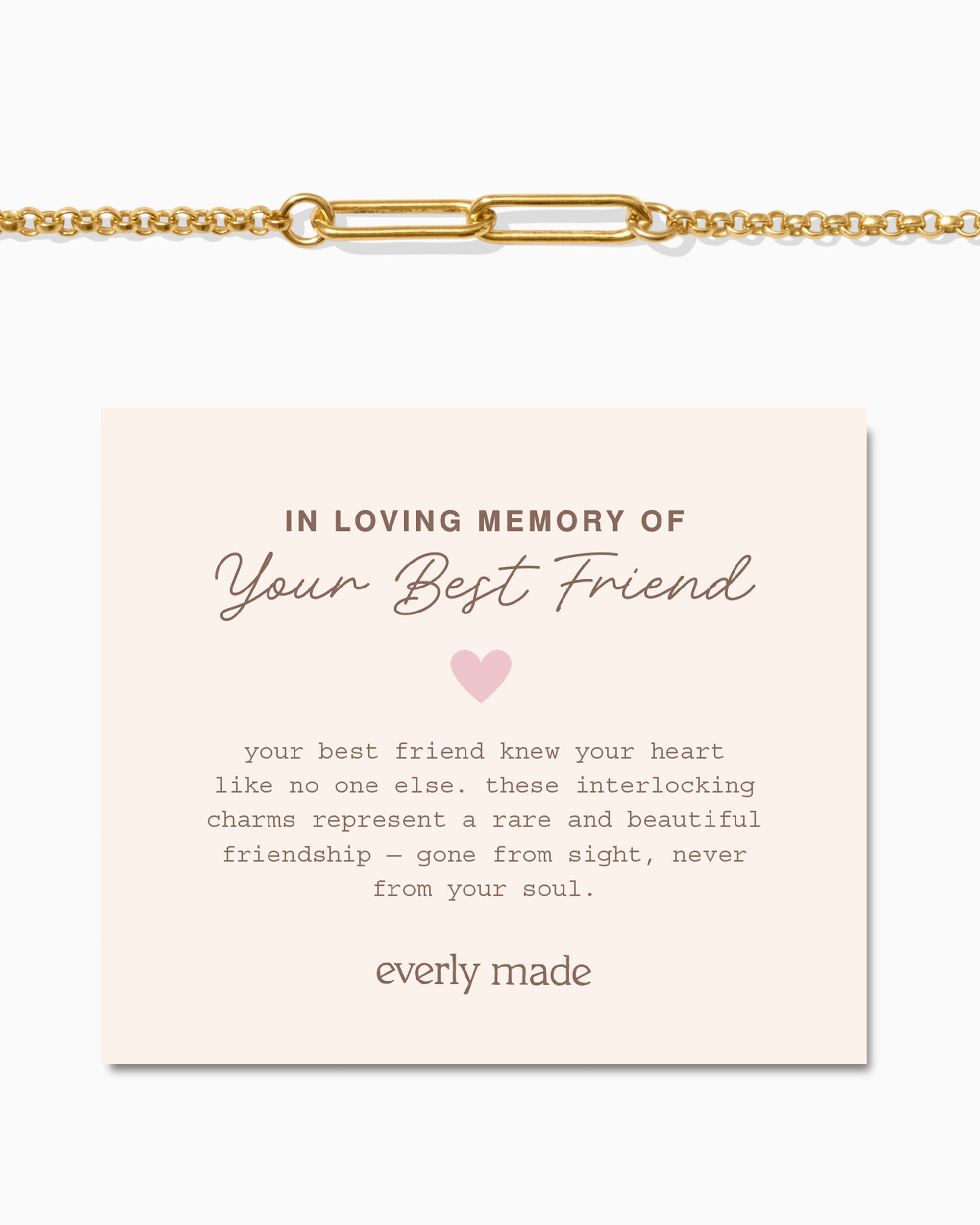 Linked Bracelet • In Loving Memory of your Best Friend