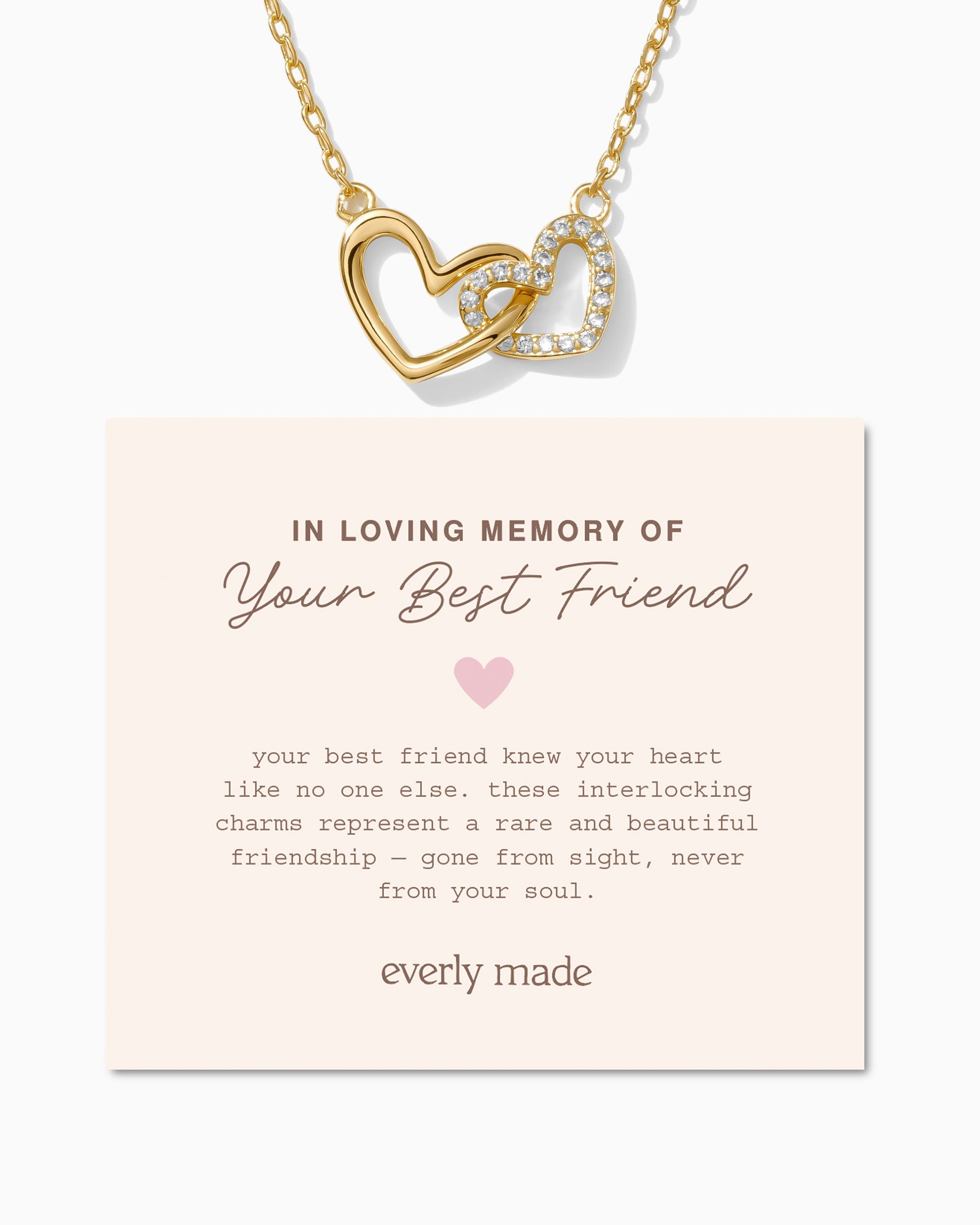 Linked Hearts Necklace • In Loving Memory of your Best Friend