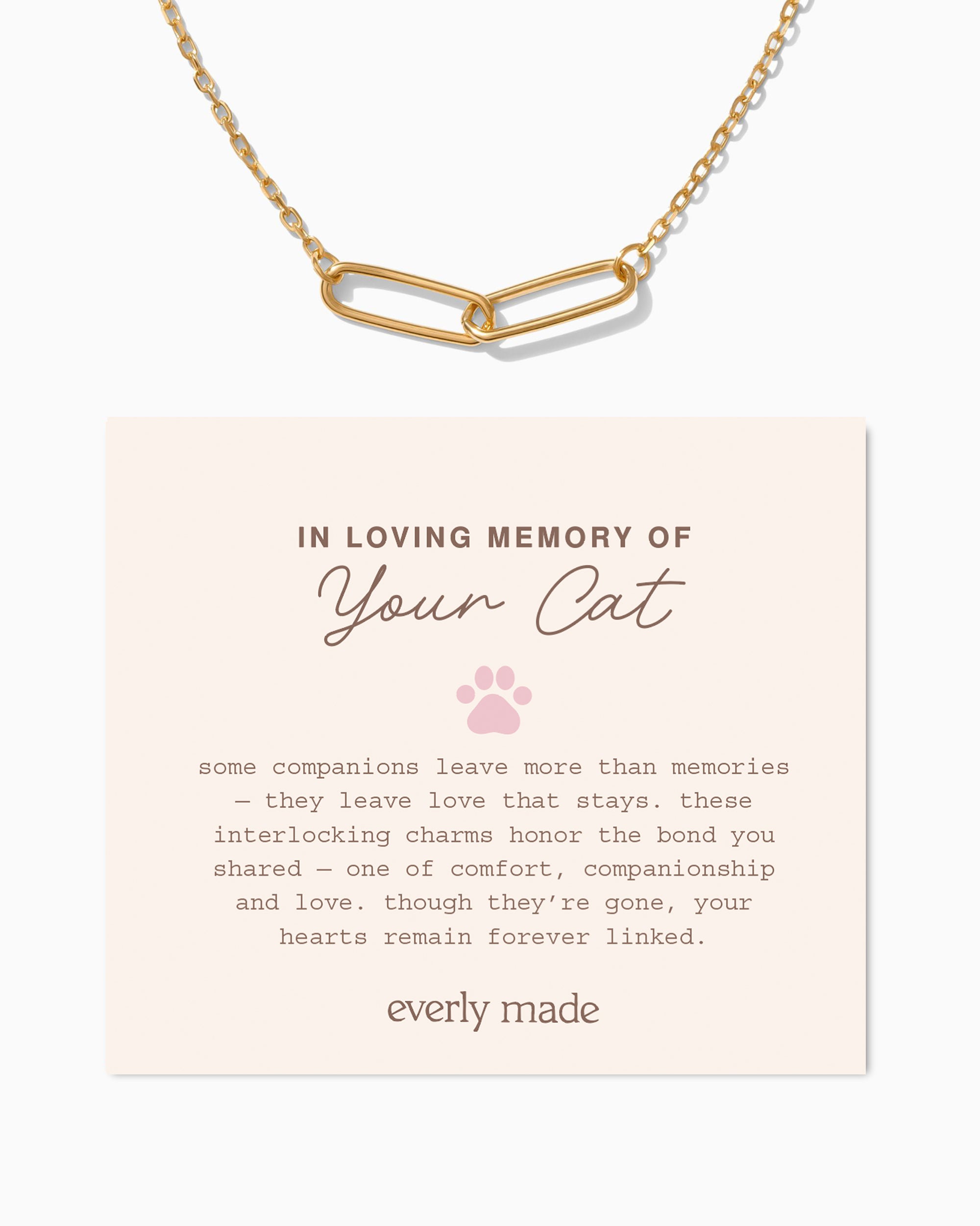 Linked Necklace • In Loving Memory of your Cat