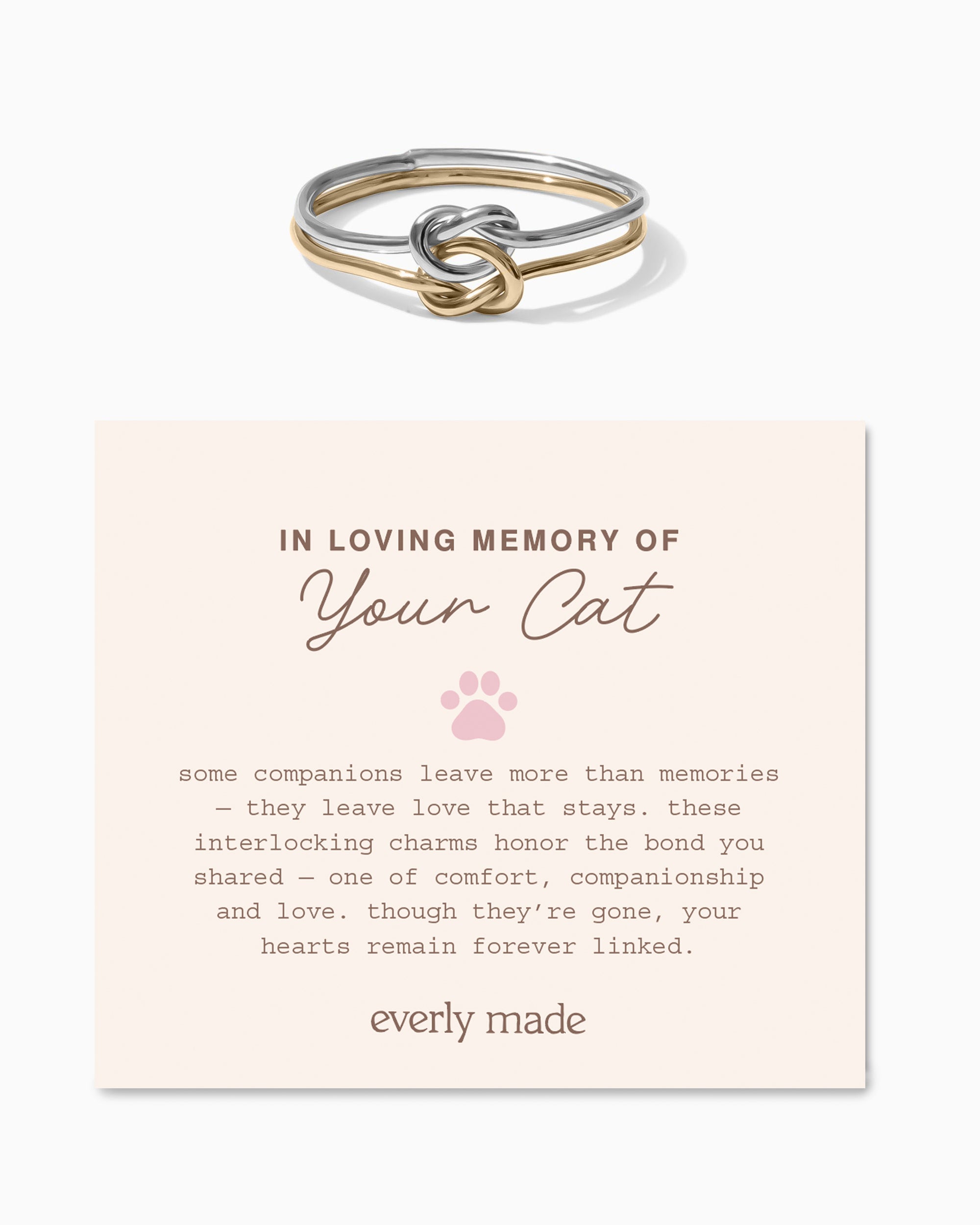 Linked Ring • In Loving Memory of your Cat