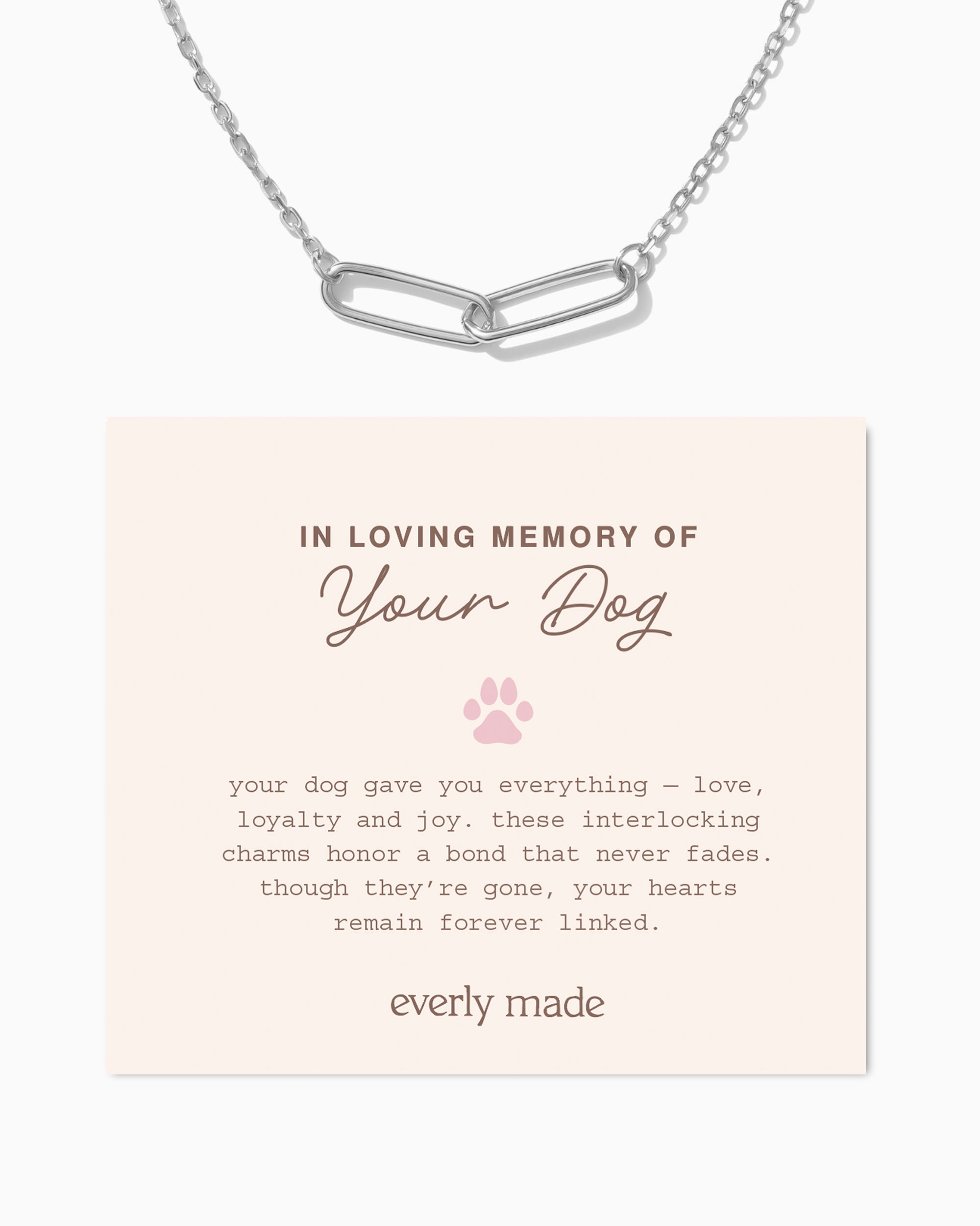 Linked Necklace • In Loving Memory of your Dog