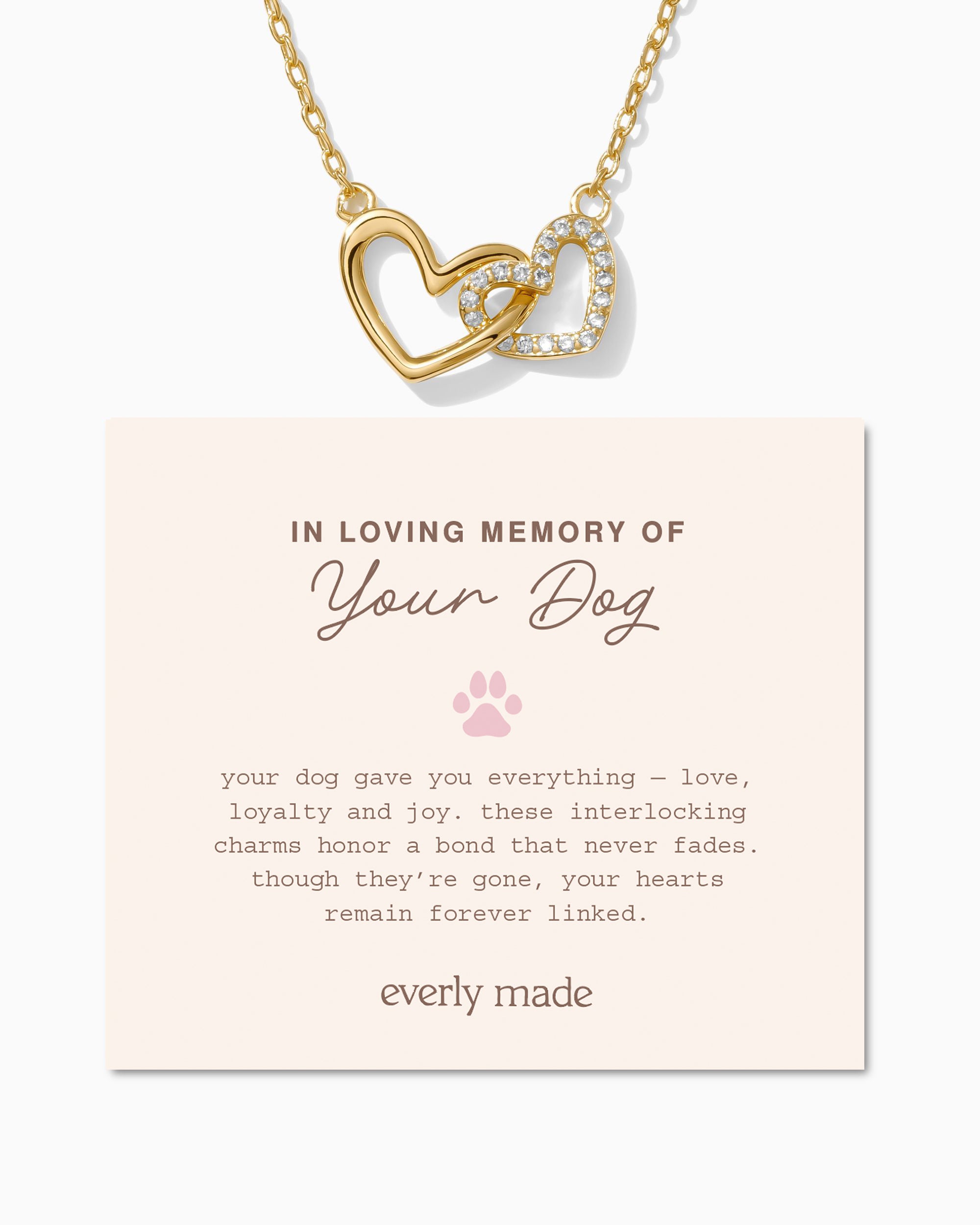 Linked Hearts Necklace • In Loving Memory of your Dog