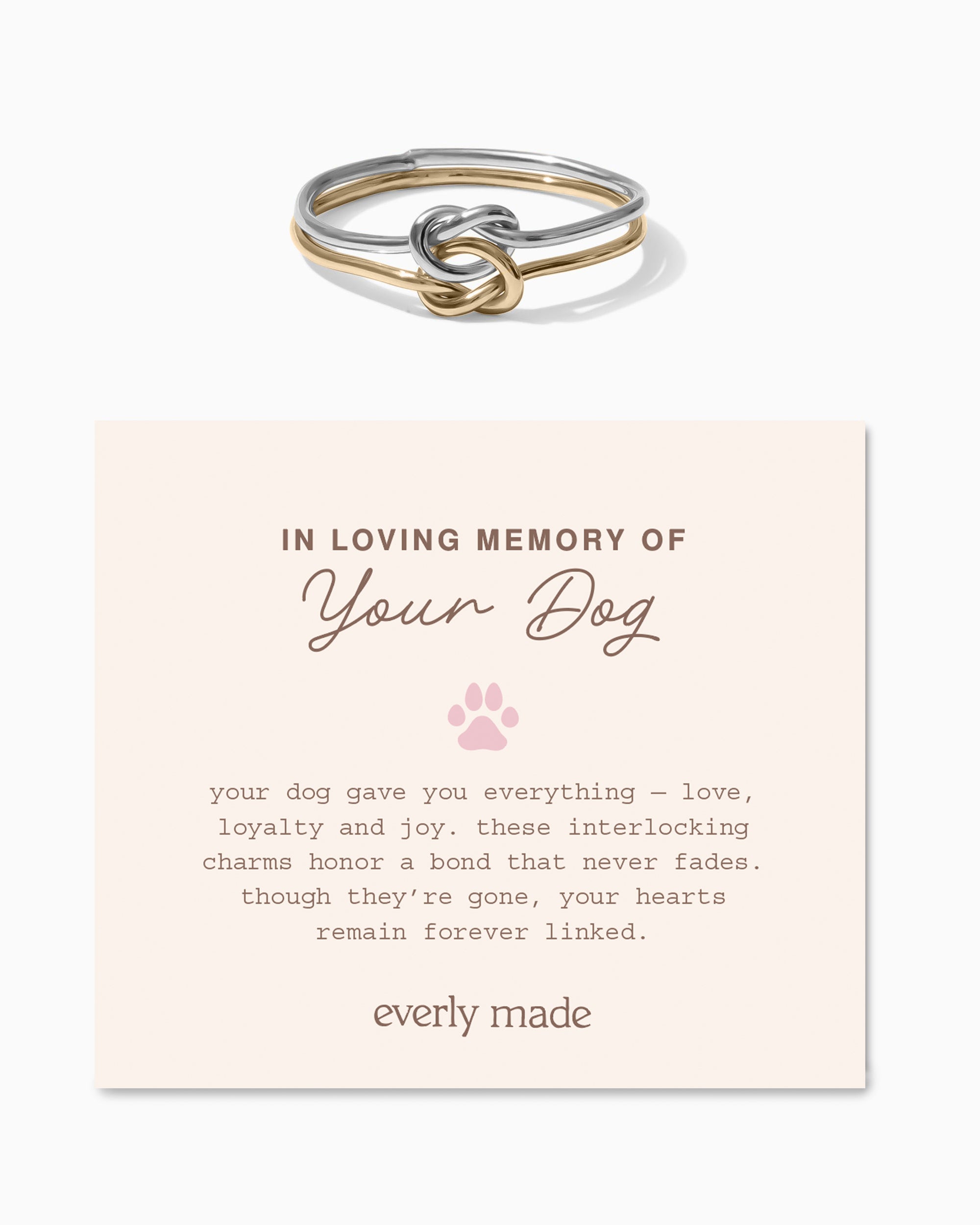 Linked Ring • In Loving Memory of your Dog