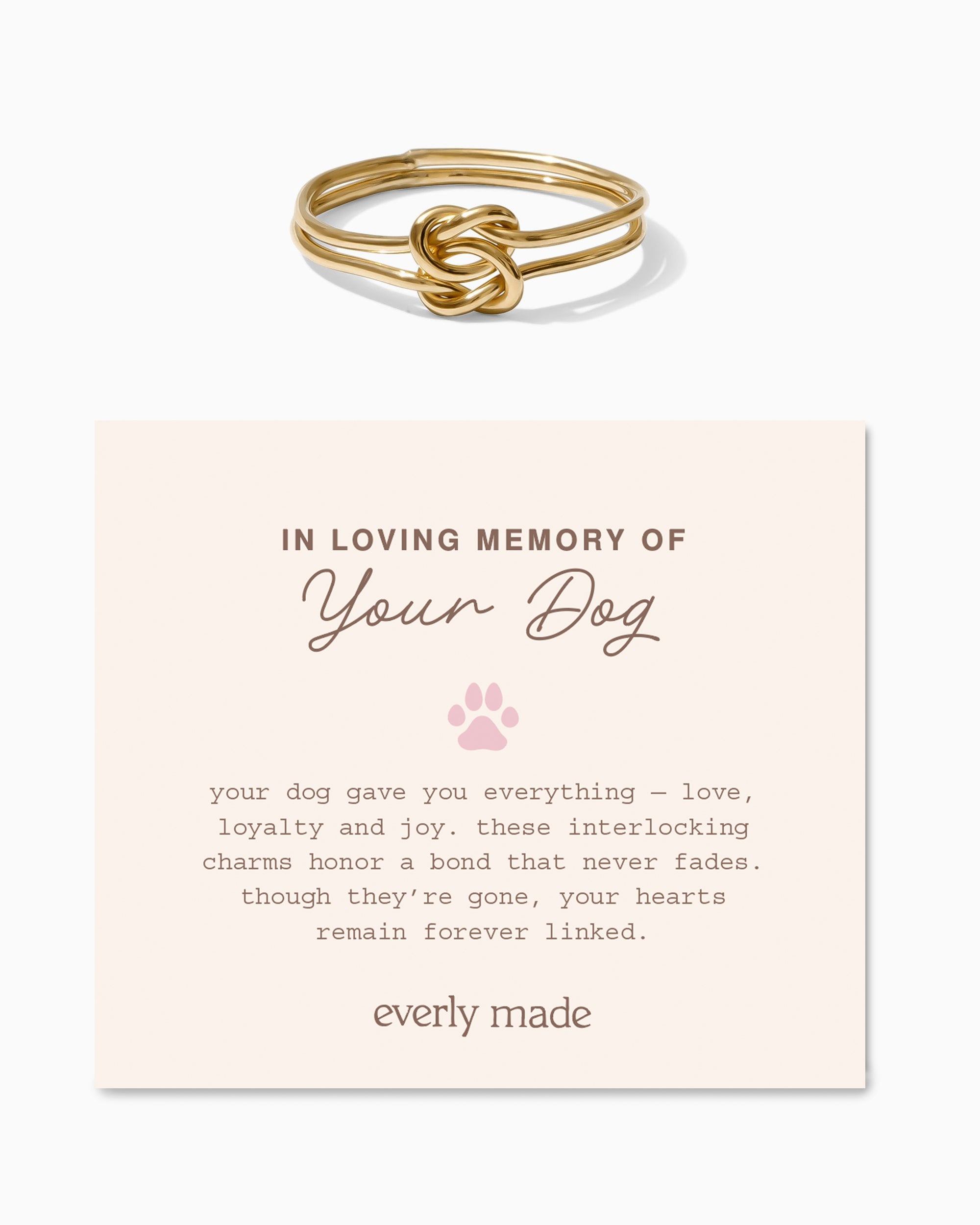 Linked Ring • In Loving Memory of your Dog