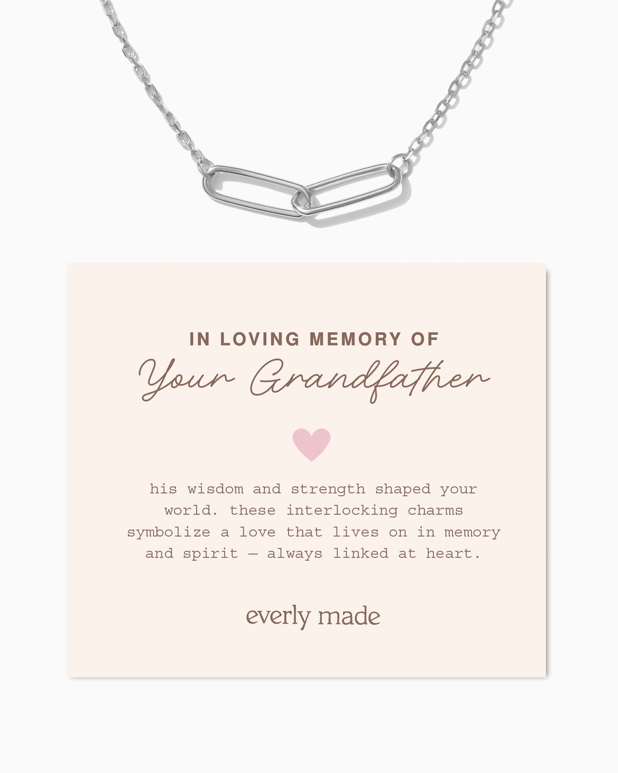 Linked Necklace • In Loving Memory of your Grandfather