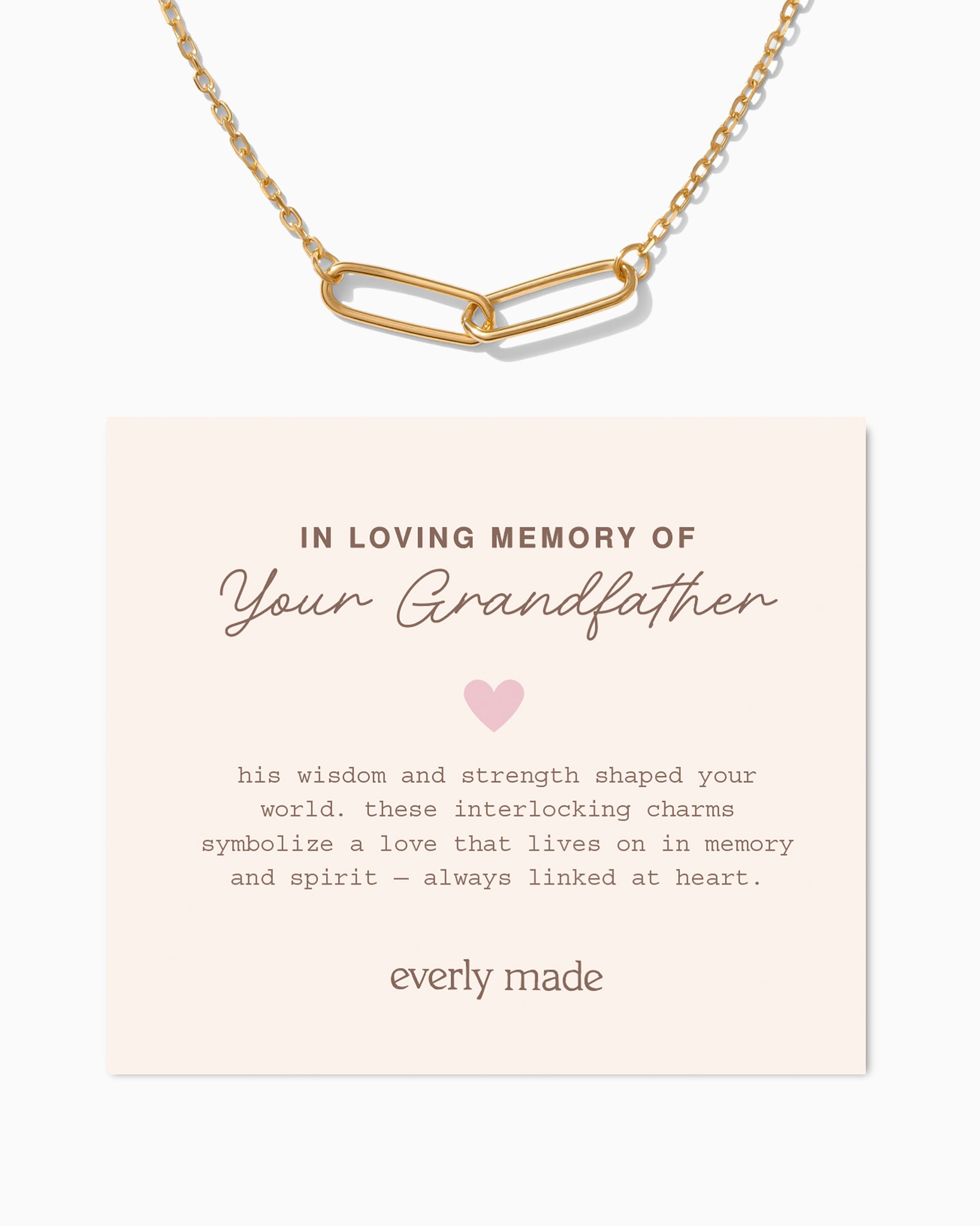 Linked Necklace • In Loving Memory of your Grandfather