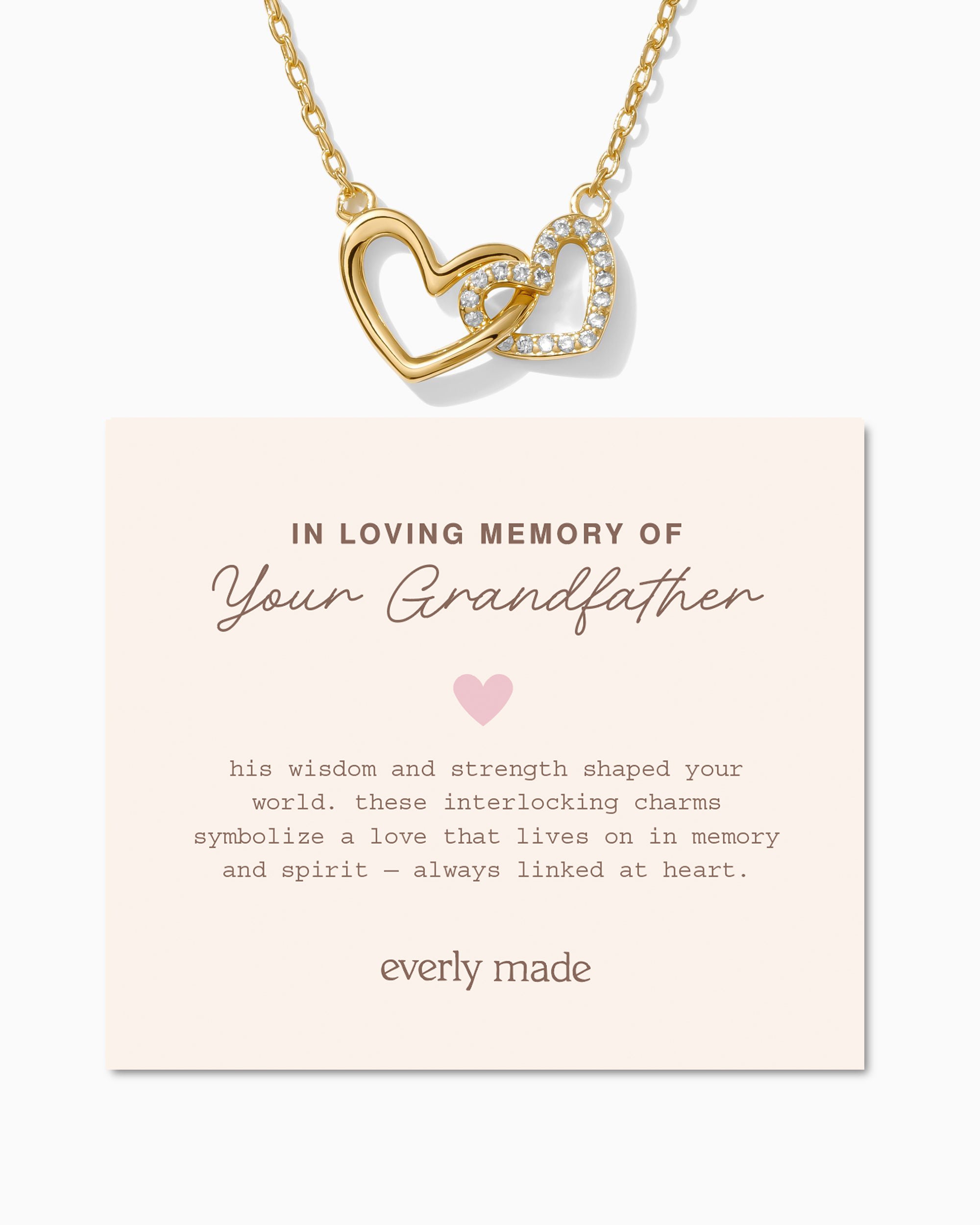 Linked Hearts Necklace • In Loving Memory of your Grandfather