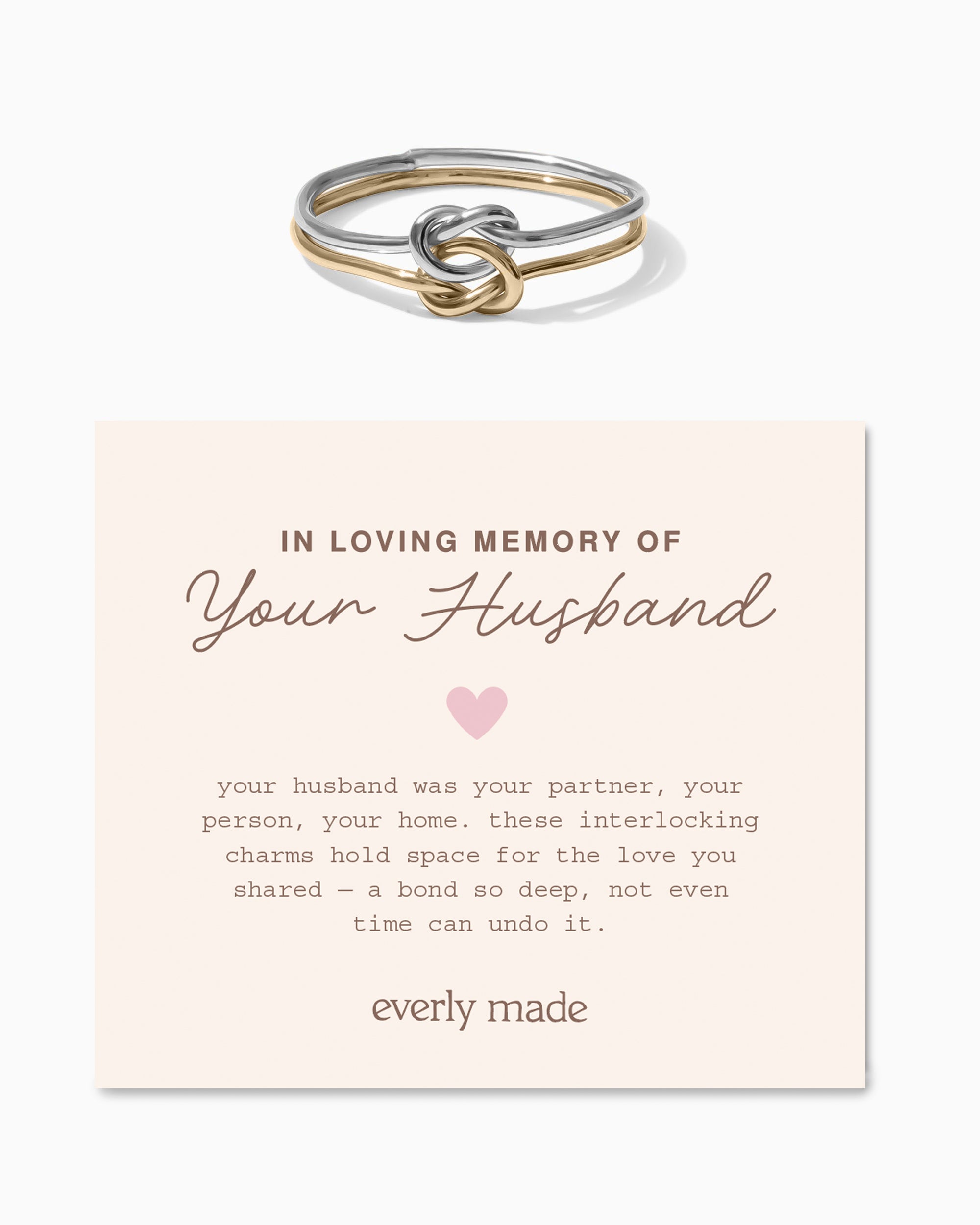 Linked Ring • In Loving Memory of your Husband