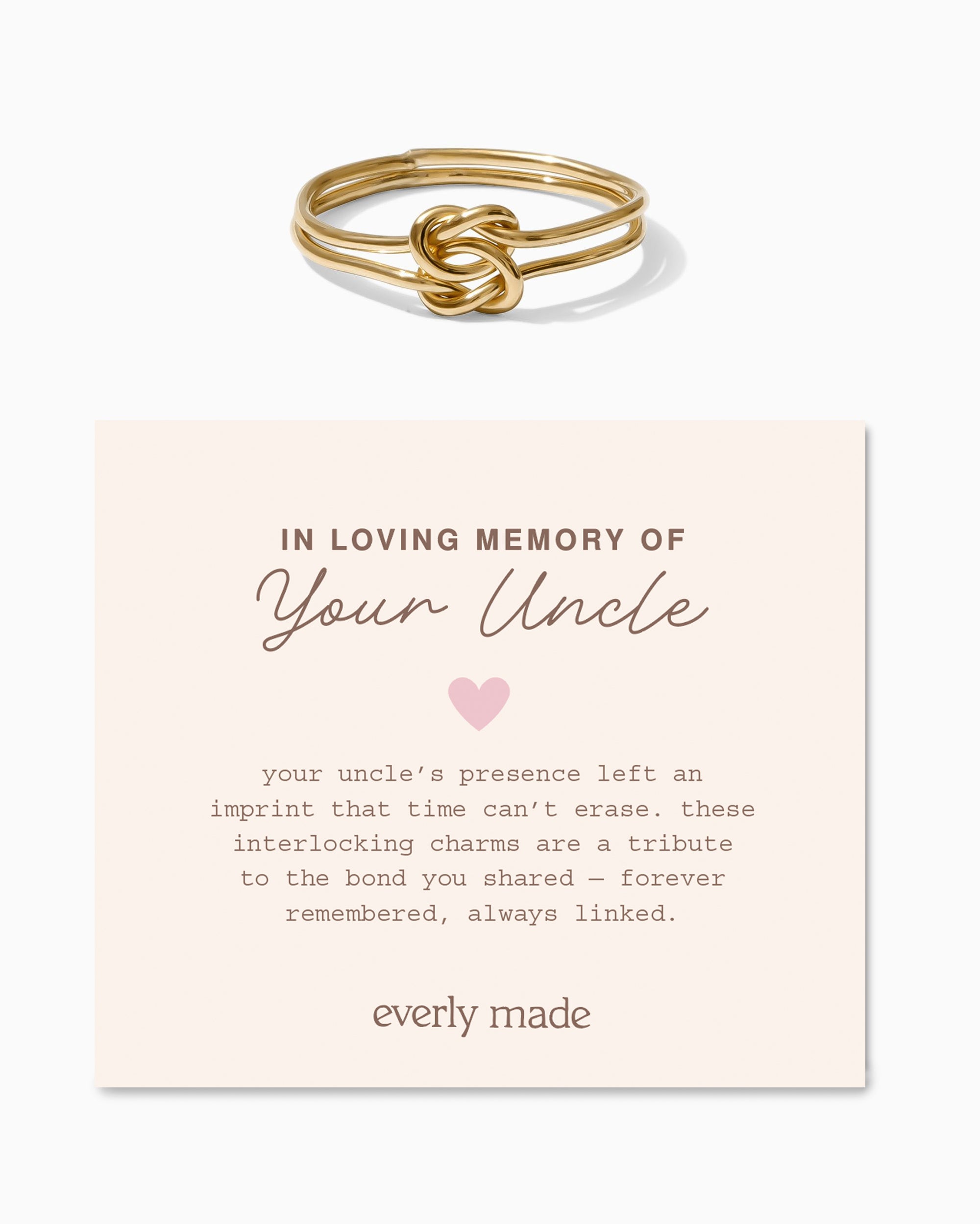 Linked Ring • In Loving Memory of your Uncle