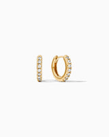 Kelsey 10.5mm Pave Hoop Earrings