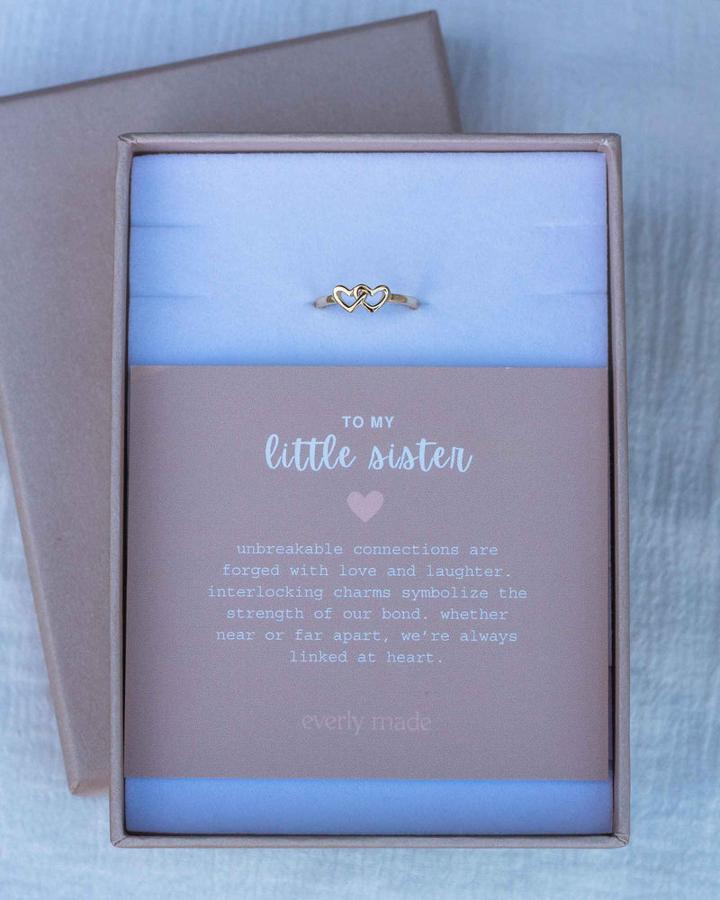 Linked Hearts Ring • Little Sister