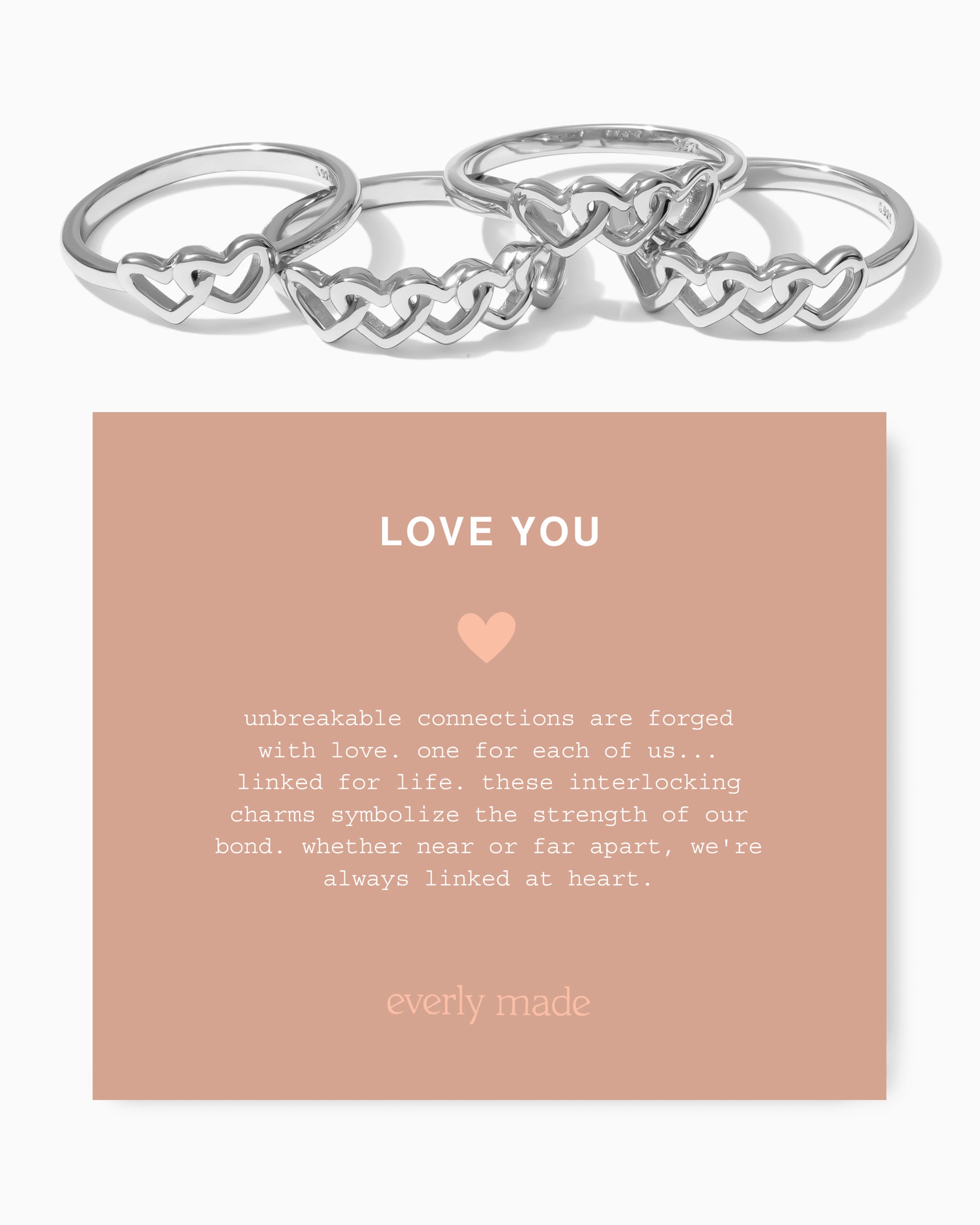 Linked Hearts Ring • Love You